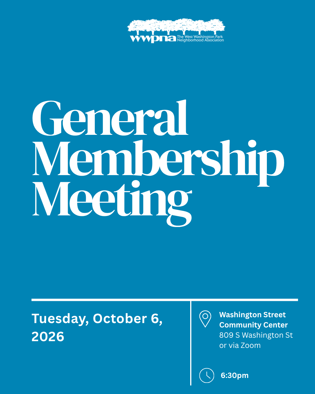 General Membership Meeting