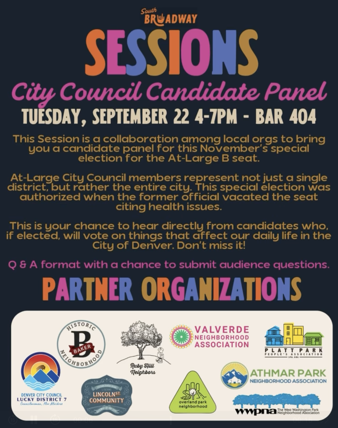 City Council At-Large Seat B Candidate Forum