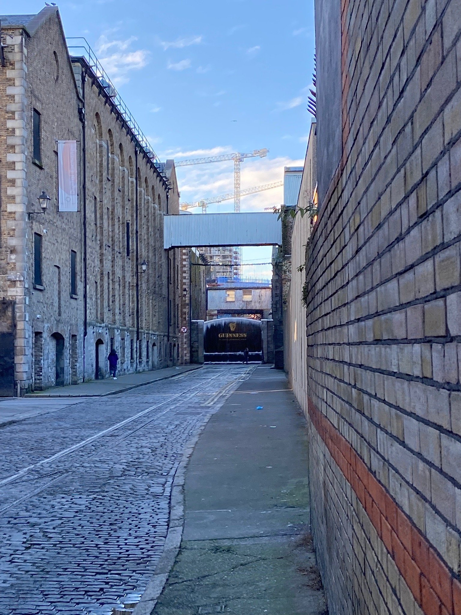 The walk up to the Storehouse gates