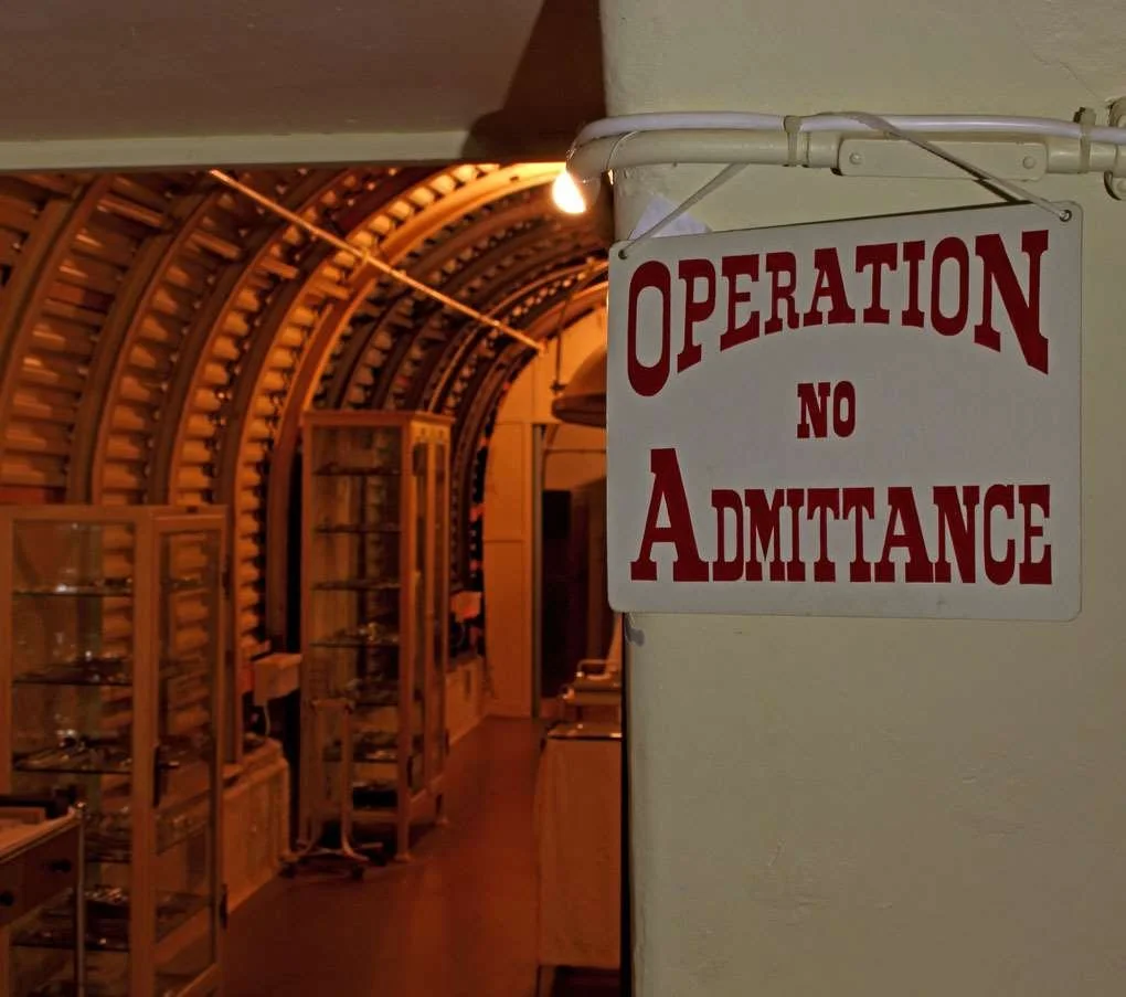 Underground hospital entrance