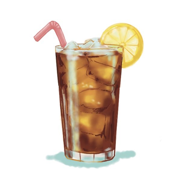 Iced Tea Illustration for Finding Worth: Lexi's Story by Kaitie Gill