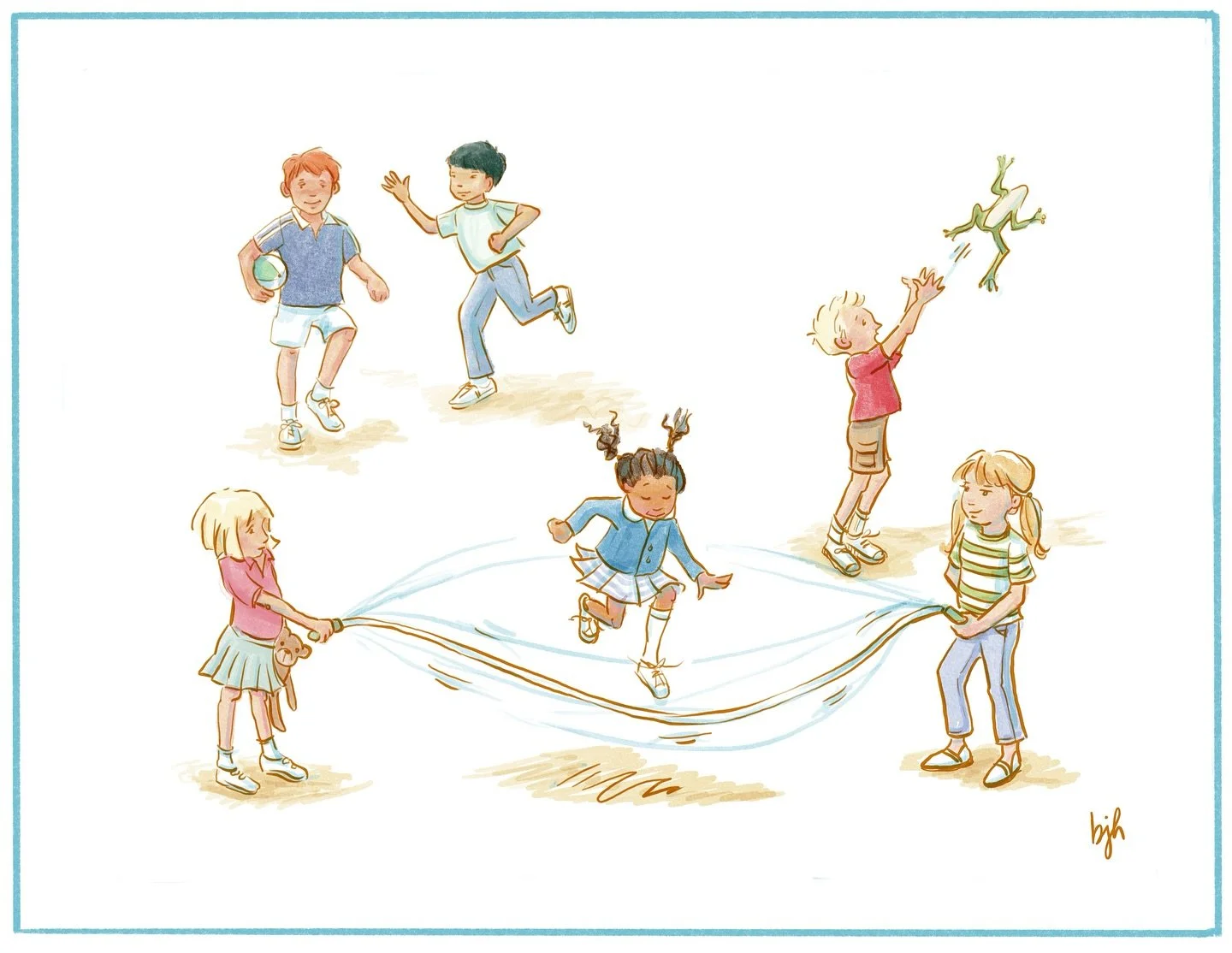 I&rsquo;m trying out ways of working! You know I love watercolor but sometimes it may be quicker to do digital color in Procreate. This looks better in bright colors (I was trying a muted color palette previously.) And I changed the lines to ink with