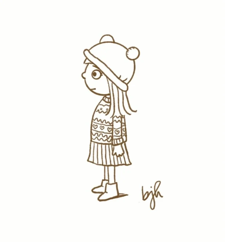 I&rsquo;m drawing a BUNCH of fun characters for our new book! This little one reminds me of one of my best friends, so I&rsquo;ll name her Nancy Jo! 😉💕 
.
.
#childrensbookillustration #picturebookillustration #childrensbooks #sketch #characterdesig