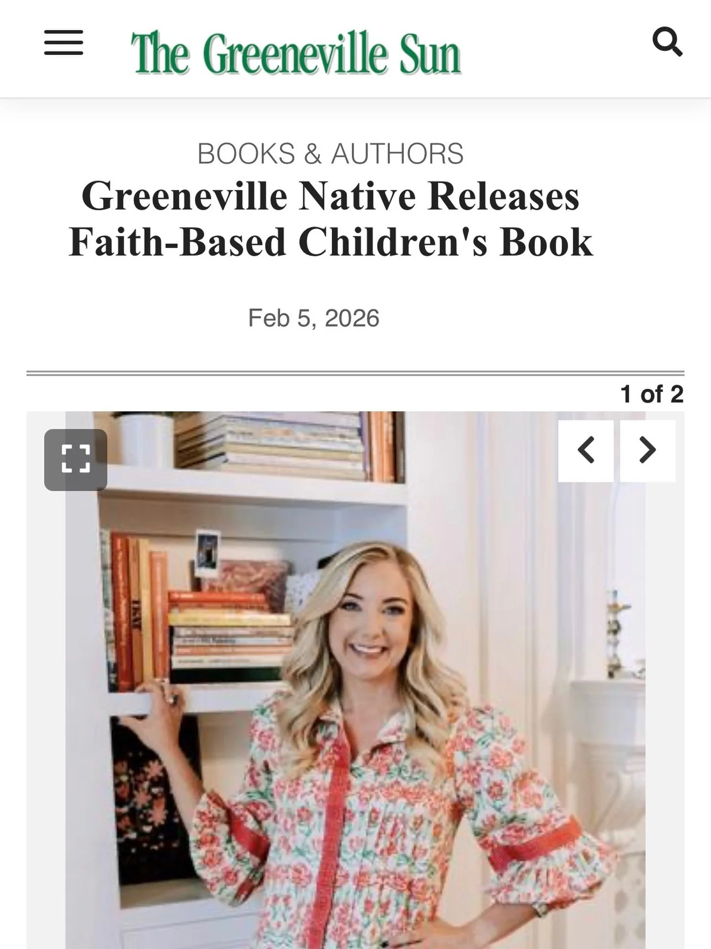 A little article about Madi and the book release! (see link in bio!) And I&rsquo;m mentioned which is so thoughtful. I&rsquo;m based in the tiny town of Bell Buckle, TN where I have my little studio space in my home. 🩷 It&rsquo;s my dream come true!
