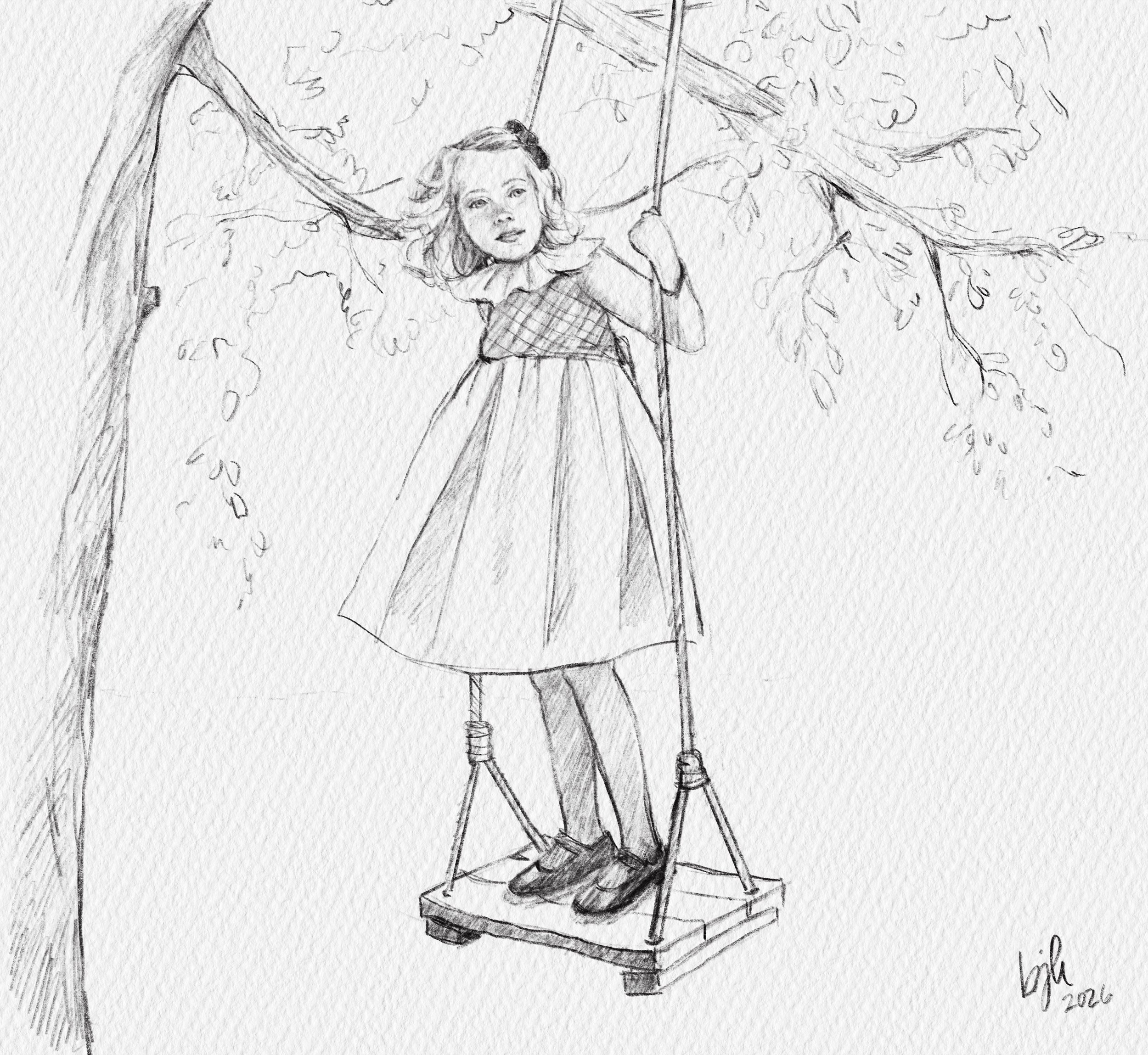 Just another pencil sketch, warming up for a big project I&rsquo;m about to start! Right now I&rsquo;m booking work for 2027 so if you have an illustration project you&rsquo;d like to do with me, please DM me so we can schedule a time to talk about i