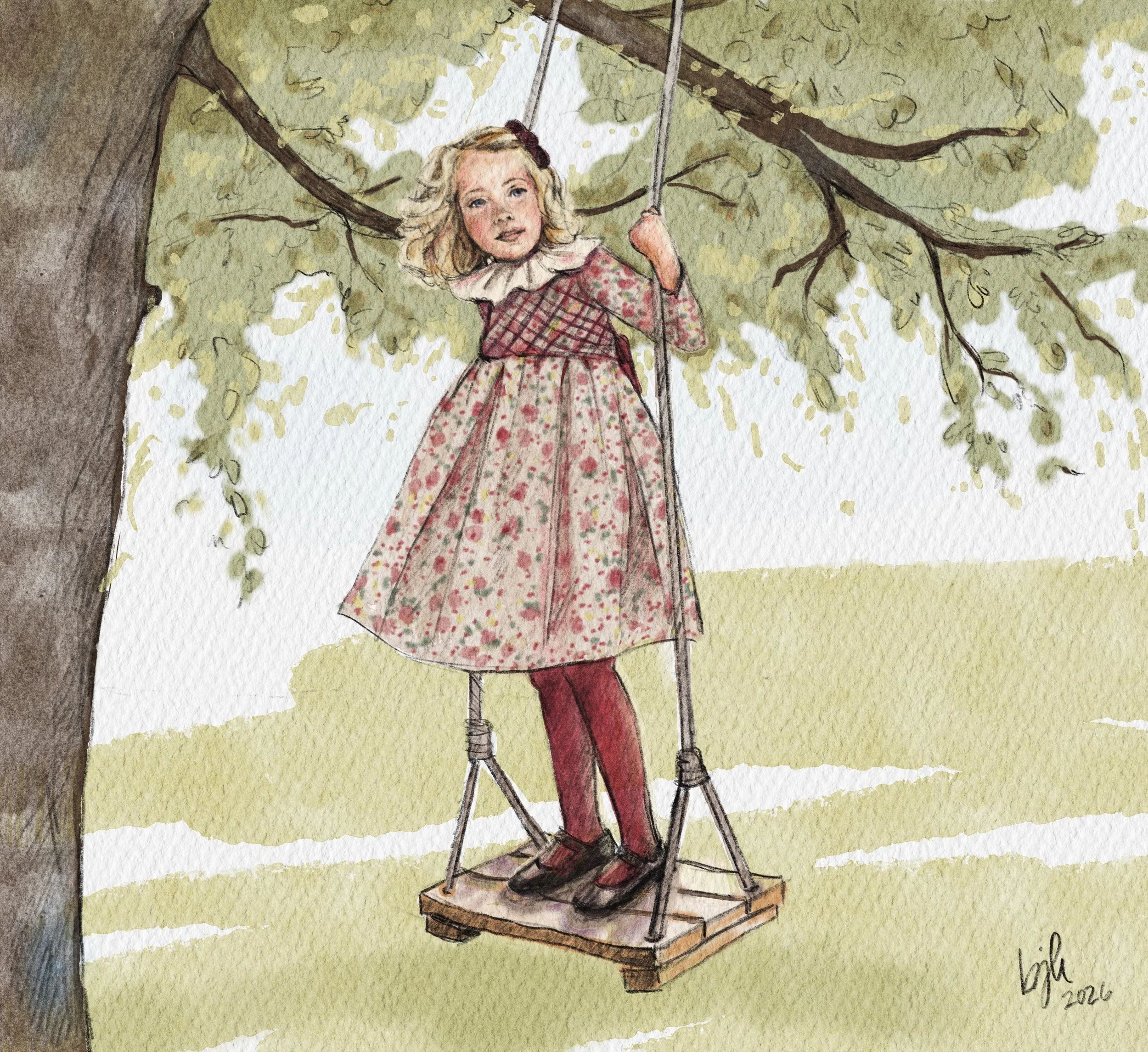 I added watercolor to this pencil drawing today. I&rsquo;m experimenting with how I want to realistically render the next book project I&rsquo;m doing. What do you think? 👩&zwj;🎨🤔😅
.
.
#childrensbookillustrator  #selfpublishingauthor #watercolori