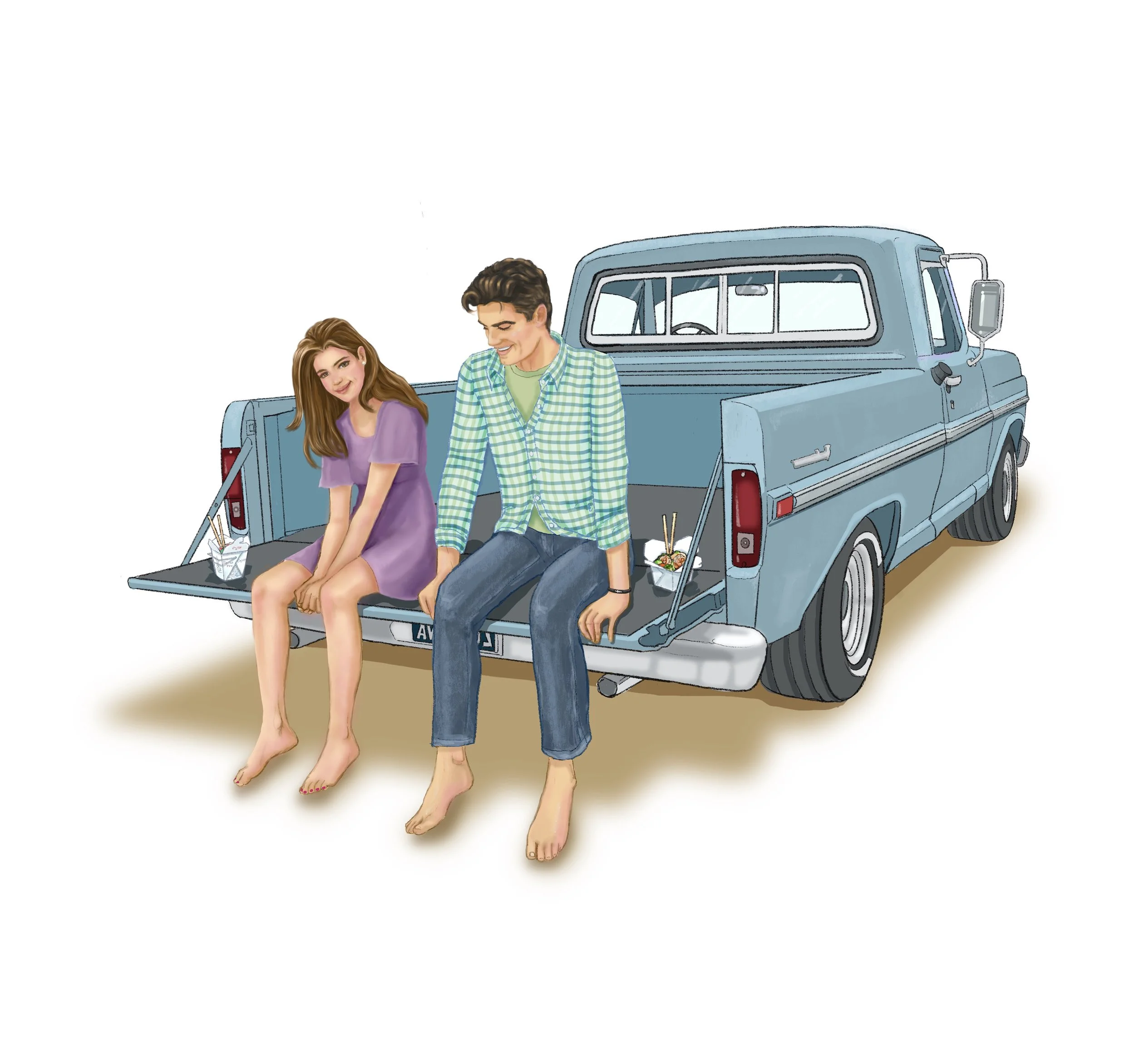 Half Page Illustration for Finding Worth: Lexi's Story by Kaitie Gill