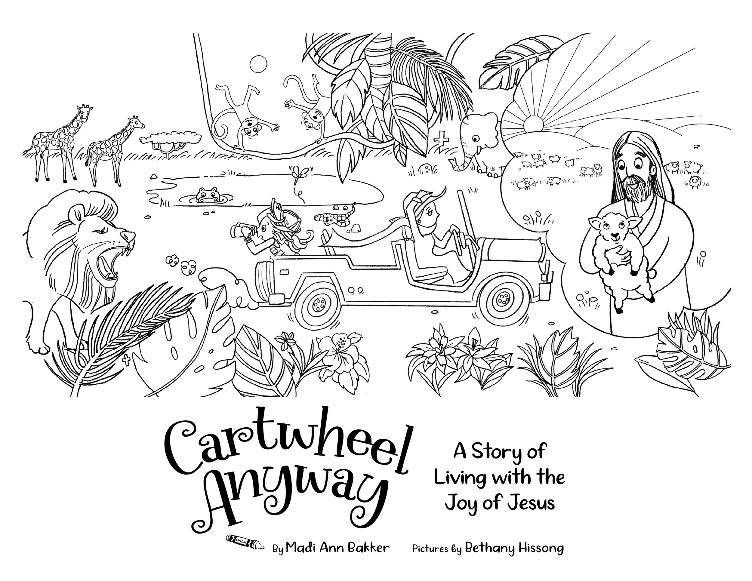 Cartwheel Anyway Coloring Sheet 3