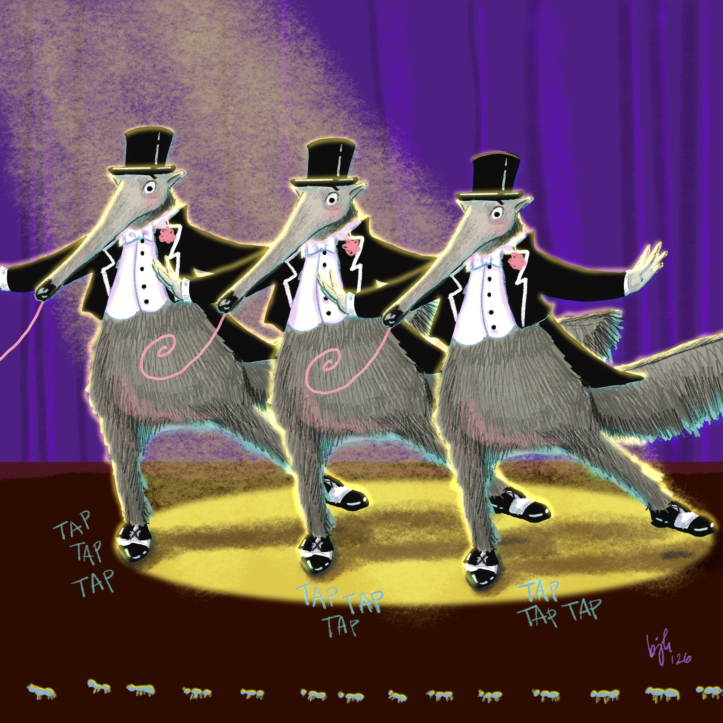 "Anteaters Tap Dancing"