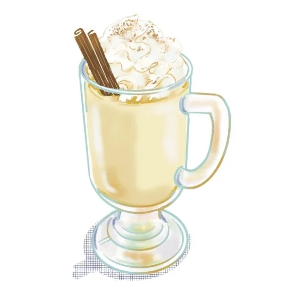 Eggnog Illustration for Finding Worth: Lexi's Story by Kaitie Gill