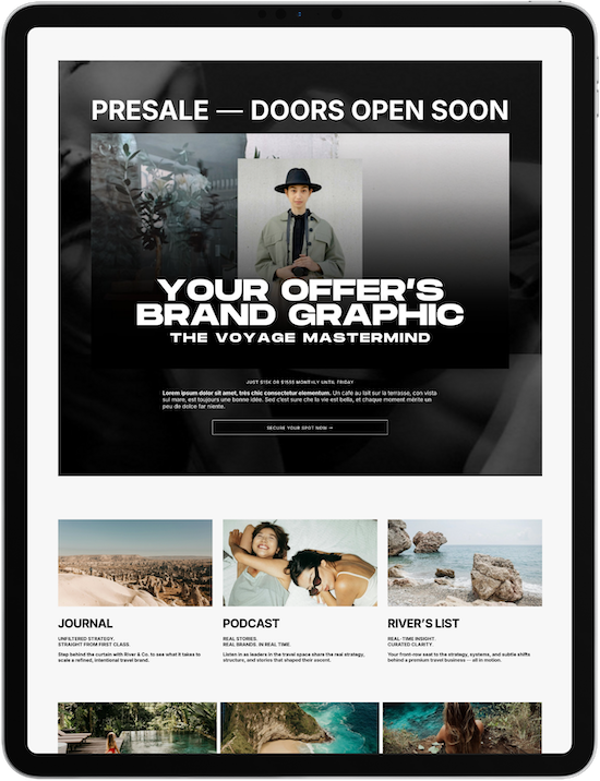 Squarespace Website Templates for Entrepreneurs and Agencies Premium Online Business Framework Coaches Creatives Creators High Ticket Services Passive Income Coaching Business Design Luxury 7-Figure Edition Presale Preview.png