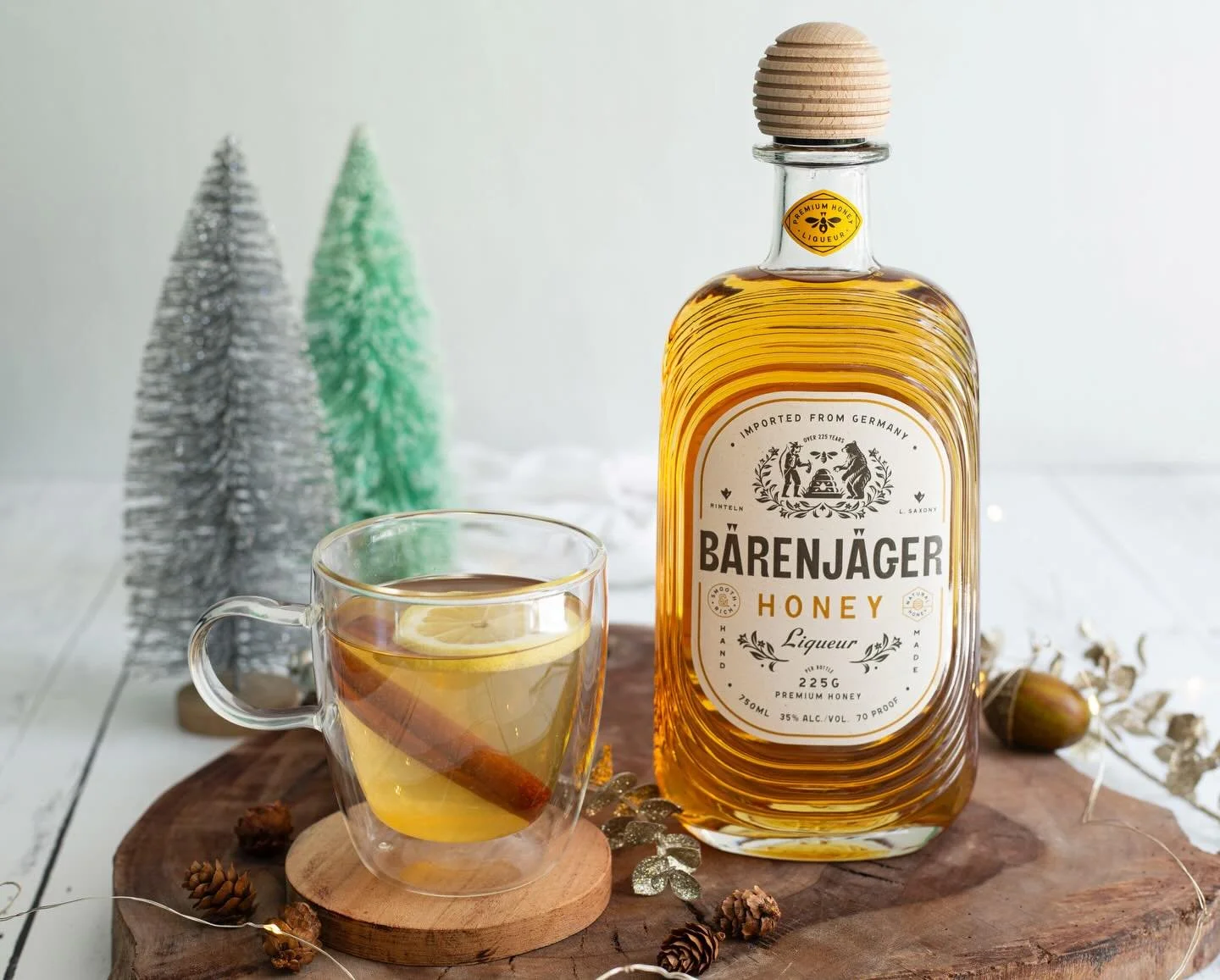 With a winter storm on the way, cozy up with a classic Hot Toddy. ❄️🍯 Made with B&auml;renj&auml;ger Honey Liqueur, fresh lemon, and warming spice&mdash;this is comfort in a mug.

Hot Toddy Recipe:
2 oz B&auml;renj&auml;ger Honey Liqueur
3 oz hot wa