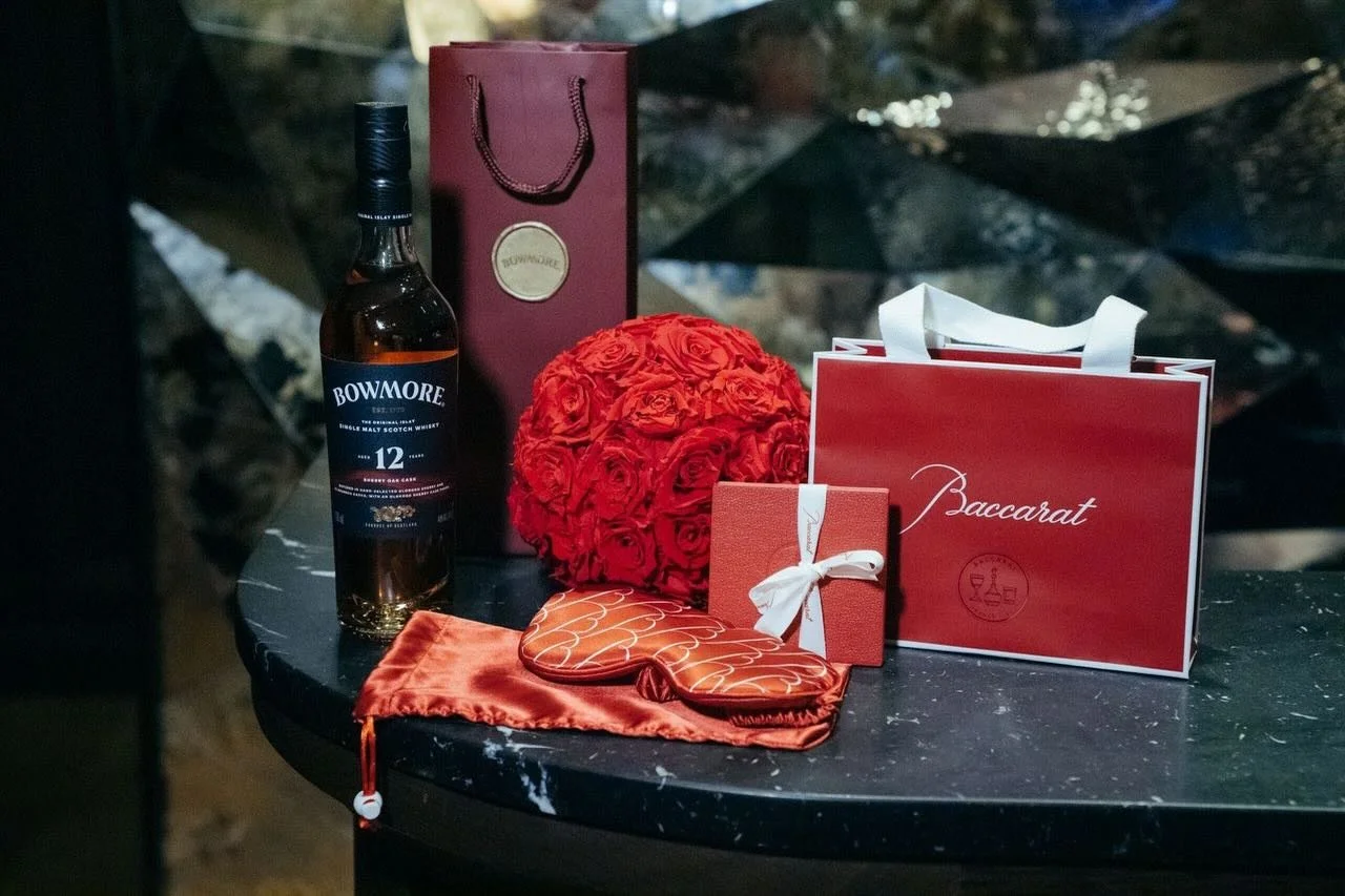 @bowmore x @baccarat, the perfect Valentine&rsquo;s Day combination ❤️