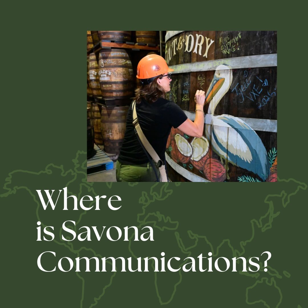 Where is Savona Communications? 
Barbados! 

A few unforgettable days with @stadesrum, experiencing the island through its incredible rum heritage and warm hospitality. From our stay at the newly opened @hotelindigobridgetown to welcome cocktails at 