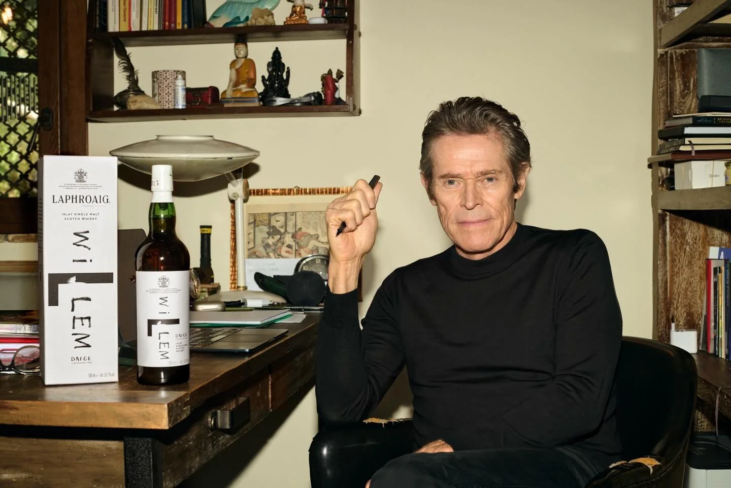 &ldquo;Willem by Willem&rdquo; - a new @laphroaig whisky in collaboration with our partner in the &ldquo;unphorgettable,&rdquo; Willem Dafoe. Inspired by the film industry &ldquo;no notes&rdquo; phrase, meaning a performance so confident and complete