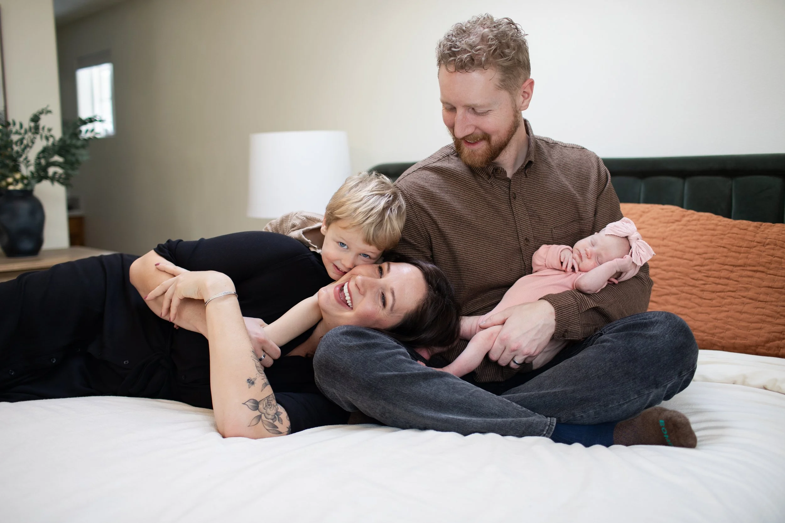 Darcey and Family || A Monument, Colorado Newborn Photo Session 