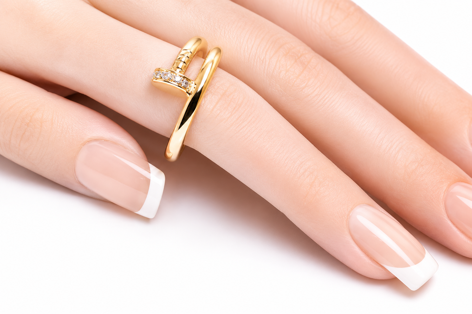 10K Nail Ring - Yellow Gold