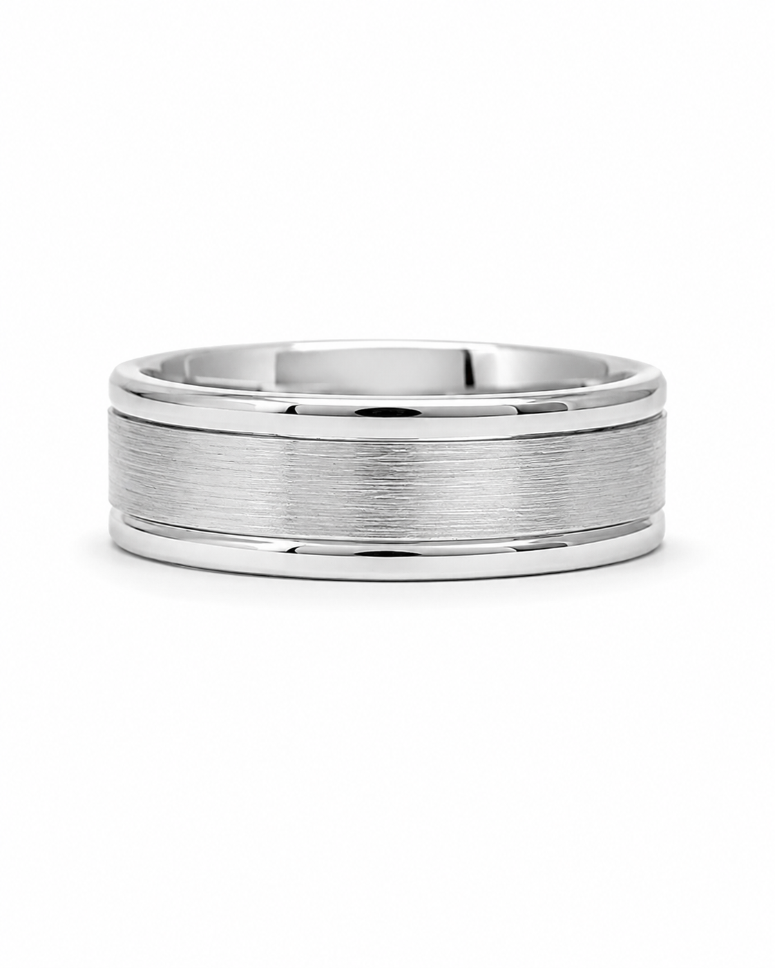 10K White Gold Brushed Band with High Polish Edges (6.5mm)-1.png
