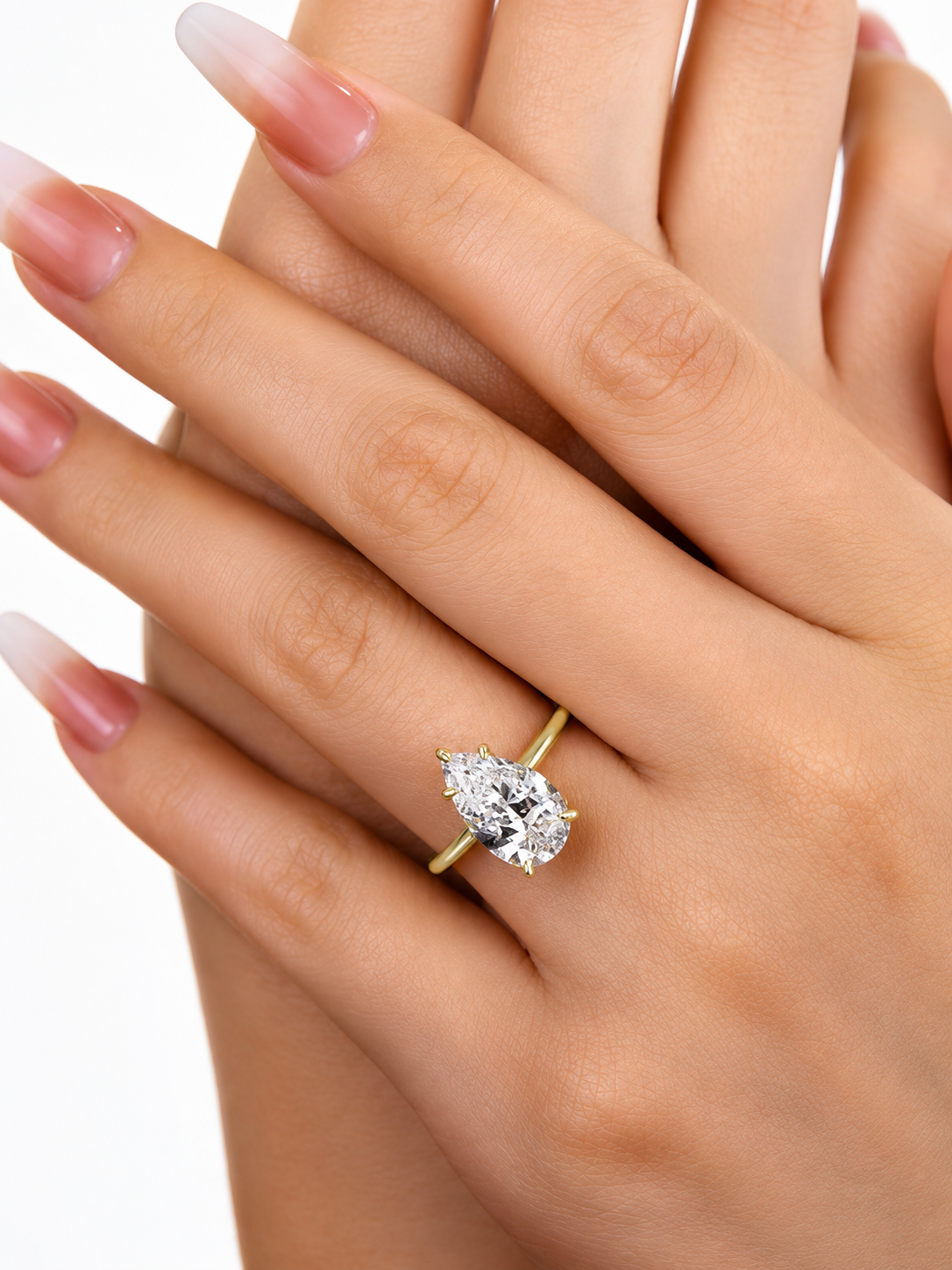 1.5ct Pear Lab Grown Diamond Engagement Ring with hidden halo 2-1.png