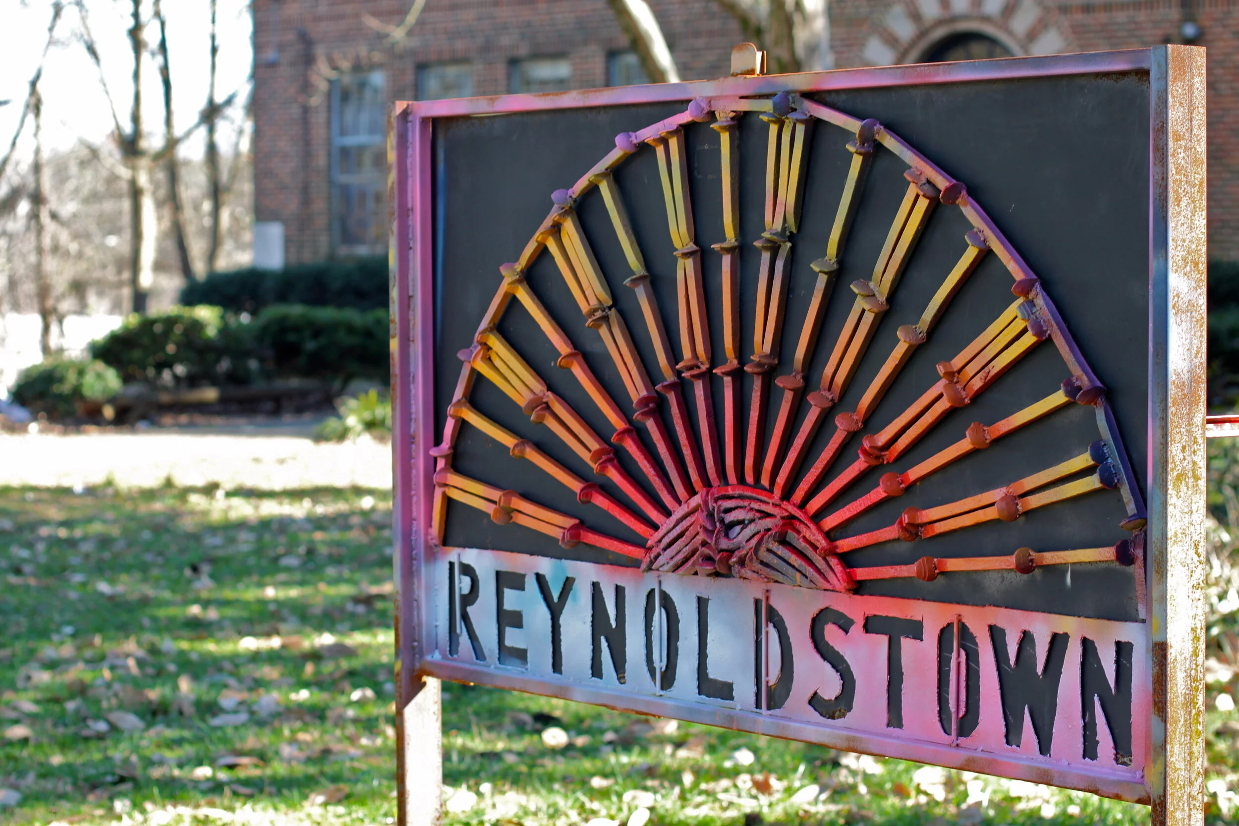 Working with the Reynoldstown Civic Improvement League. WonderRoot's commissioned William Massey to produce nine sculptures tracking the 140 history of Reynoldstown.