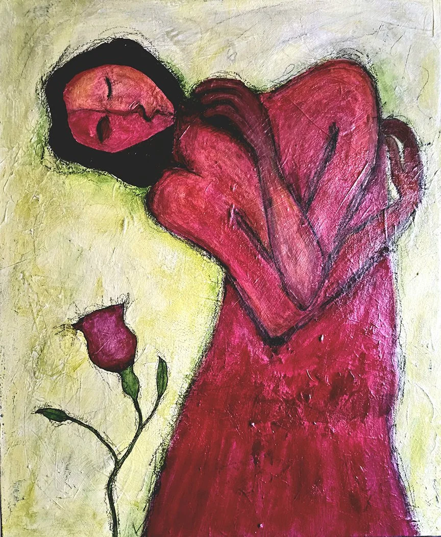 Believe and You're Halfway There;	Lisa	Driscoll; Acrylic; 	20"x24";	$475;	lisadriscollart@gmail.com
