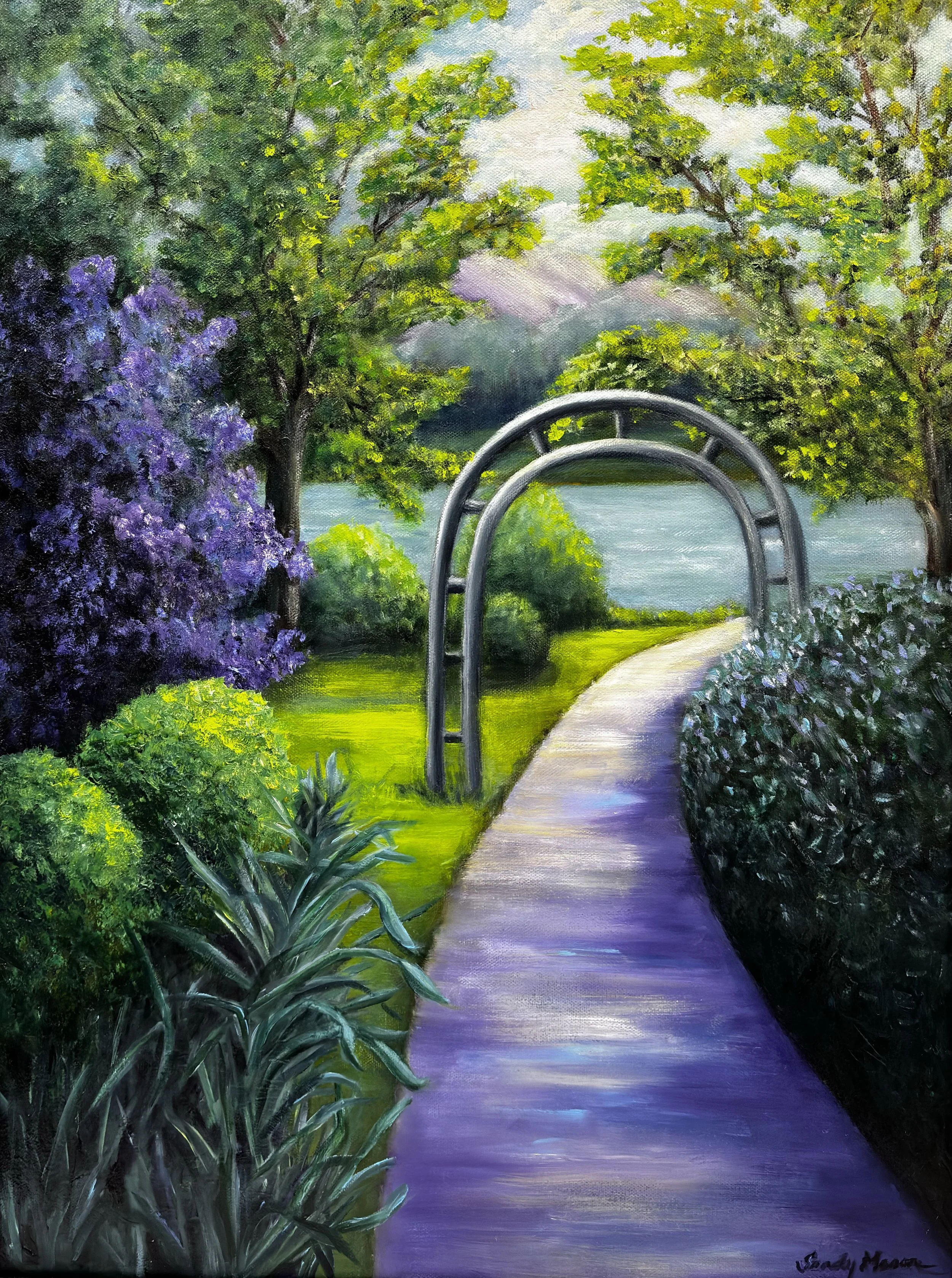 Serenity Path; Sandy Mason Clark; 18'x24"; $450; sandymason1103@gmail.com
