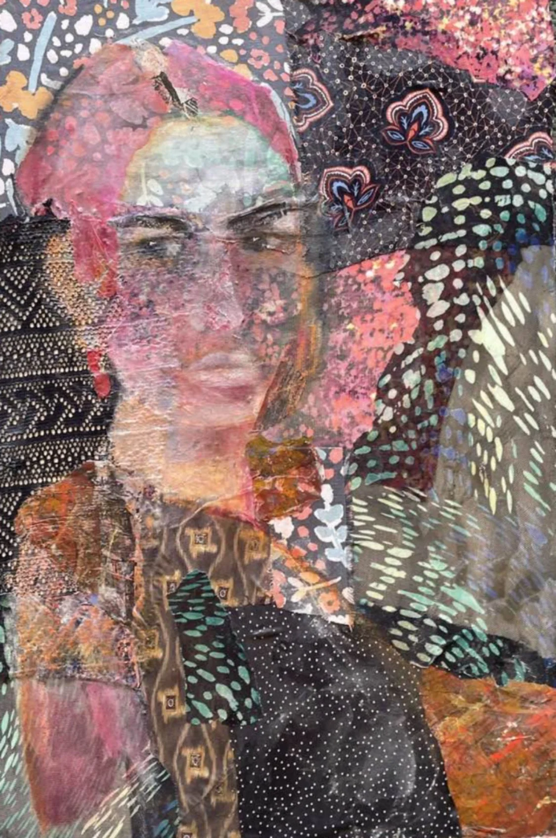 Remember Frida - NC Hagood - Mixed Media - 20" x 16" - $500 - hagoodnancy@gmail.com