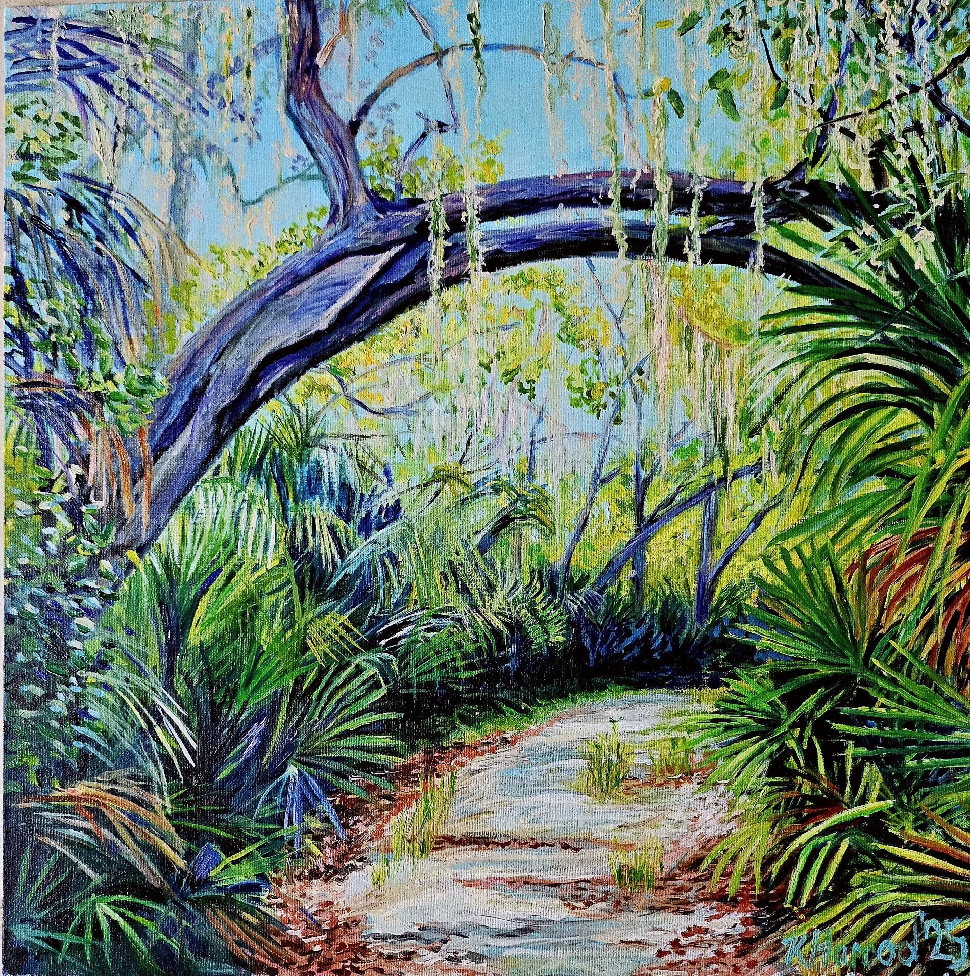 Tinsel, Kathy Harrod, Oil, 17” x 17”, $395, kathharrod@gmail.com
