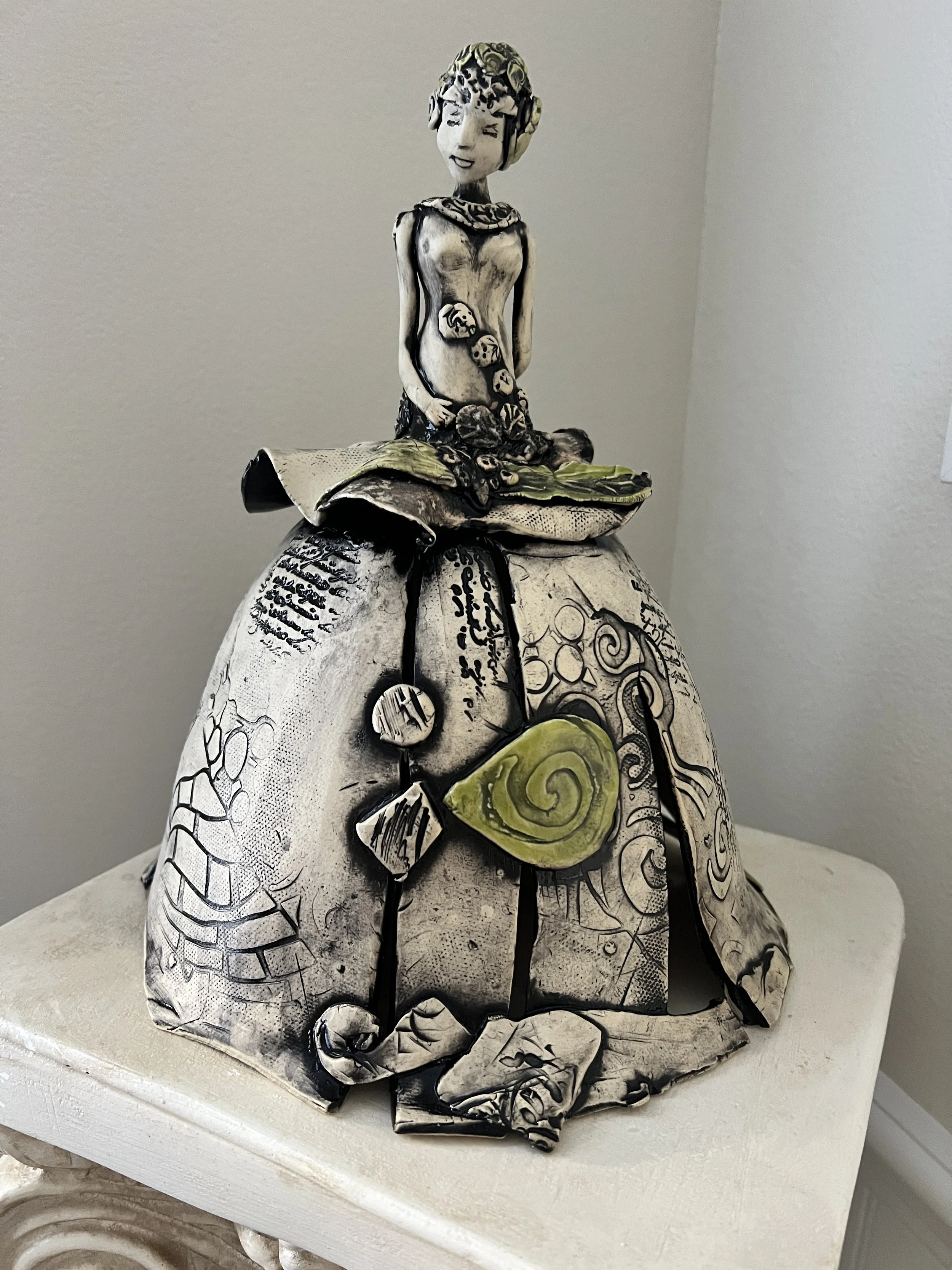 Madeline Beaudry- Clay- 11"x9"x9"- "Two Minutes to Midnight"- $350
