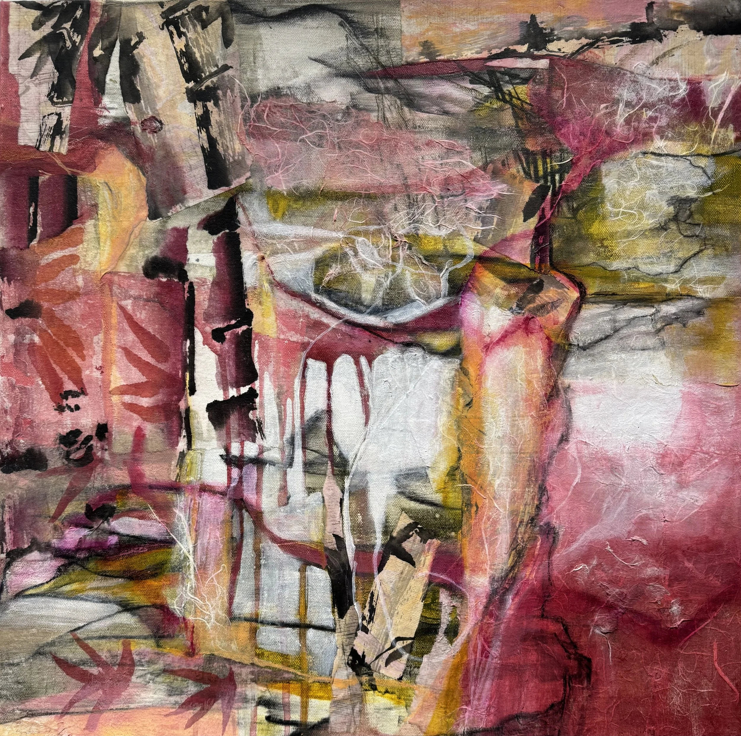 Anticipation, Tracy Lupanow, Mixed Media, 20"x20", $550, tracylu.art@gmail.com