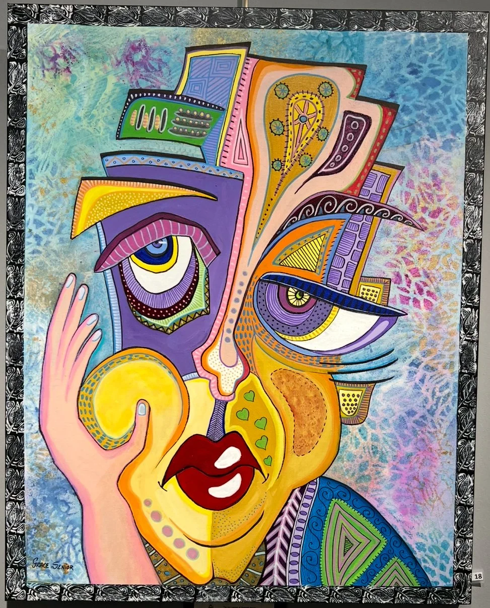 Abstract Thoughts - Grace Senior Morandi - Mixed Media - 24” x 30” - $2,000 - grete2214@gmail.com