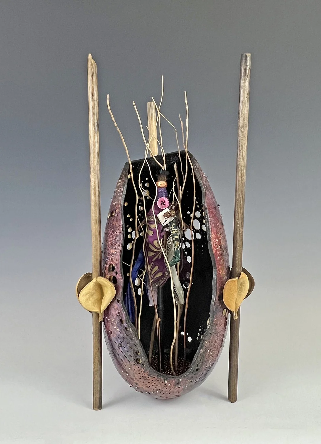 Deborah Hildinger - 3D Mixed Media - 15"x 8"x8" - "Willow Meditation" - $375
