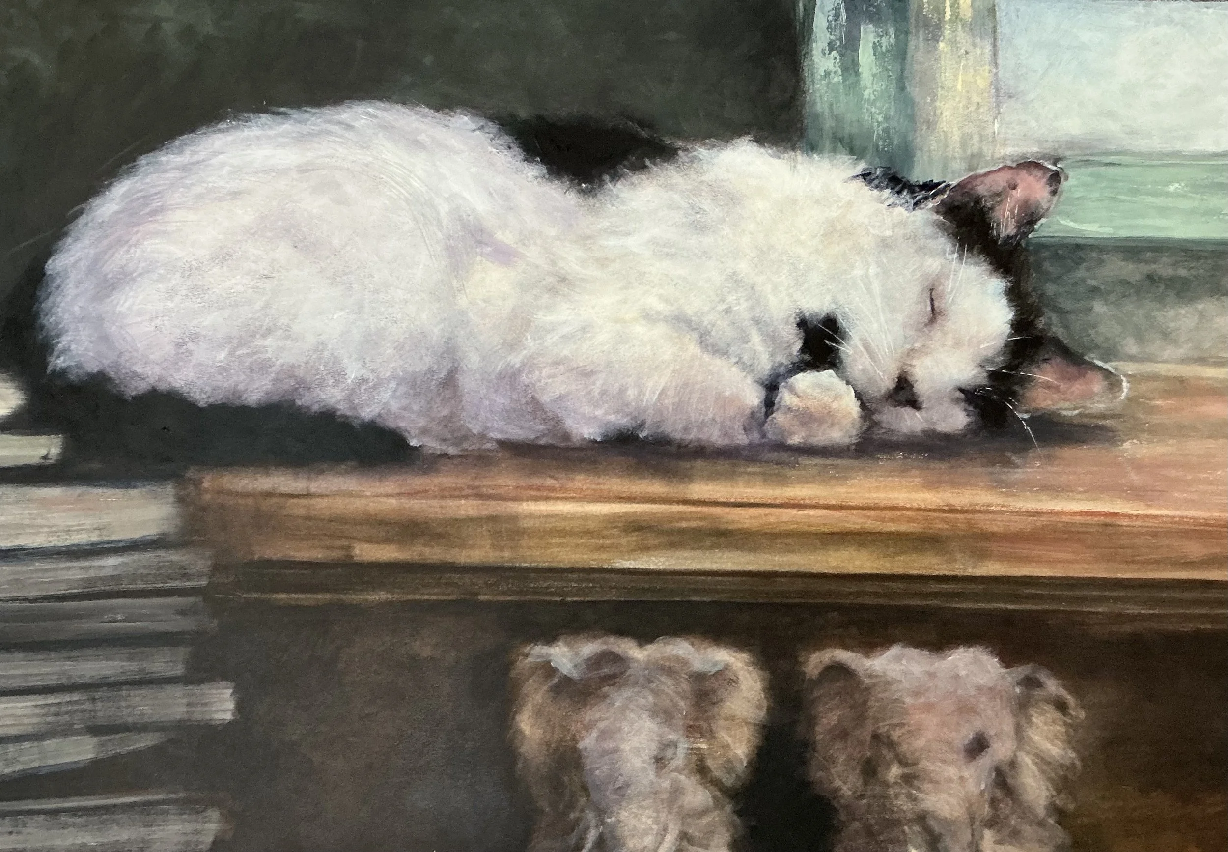 Safe and Here-Habitat for Humanity, Nancy Goodwine Wozniak, Mixed Media, 19” x 25”, $450, ngoodwine@me.com