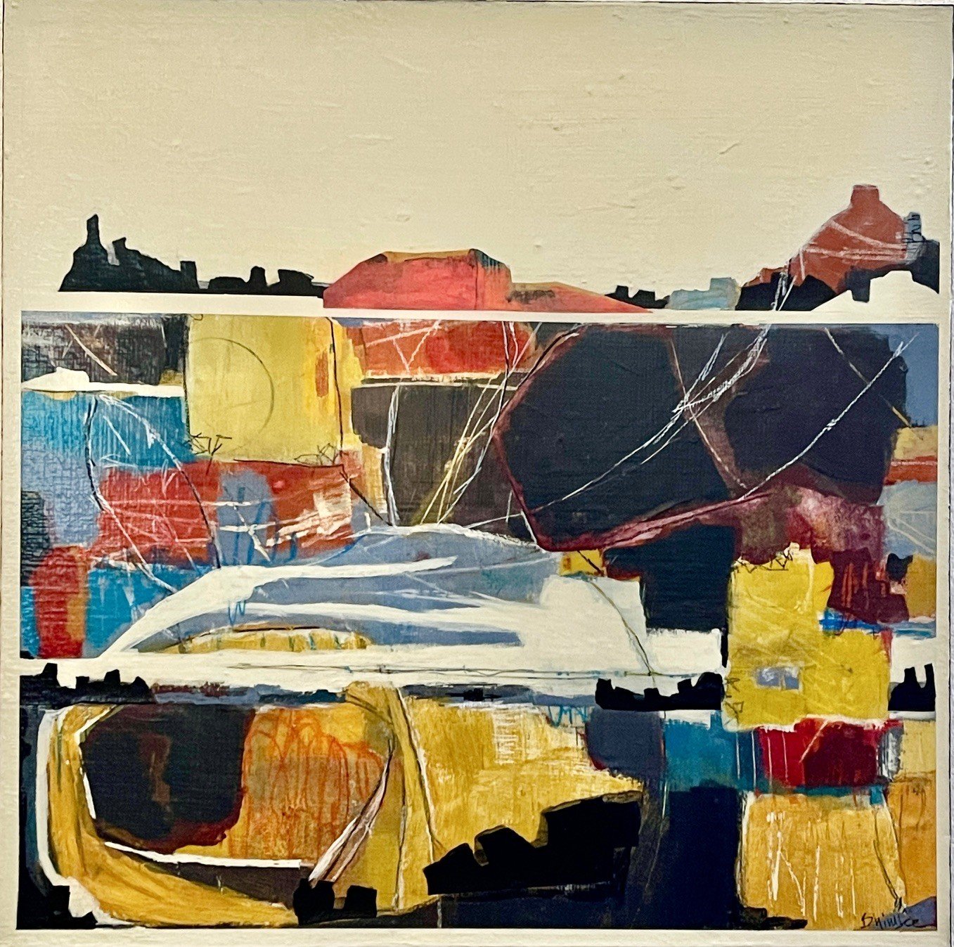 Preservation - Elizabeth Bhimjee - Acrylic/Mixed Media - 24" x 24" - $1,100 - ebbhimjee@gmail.com