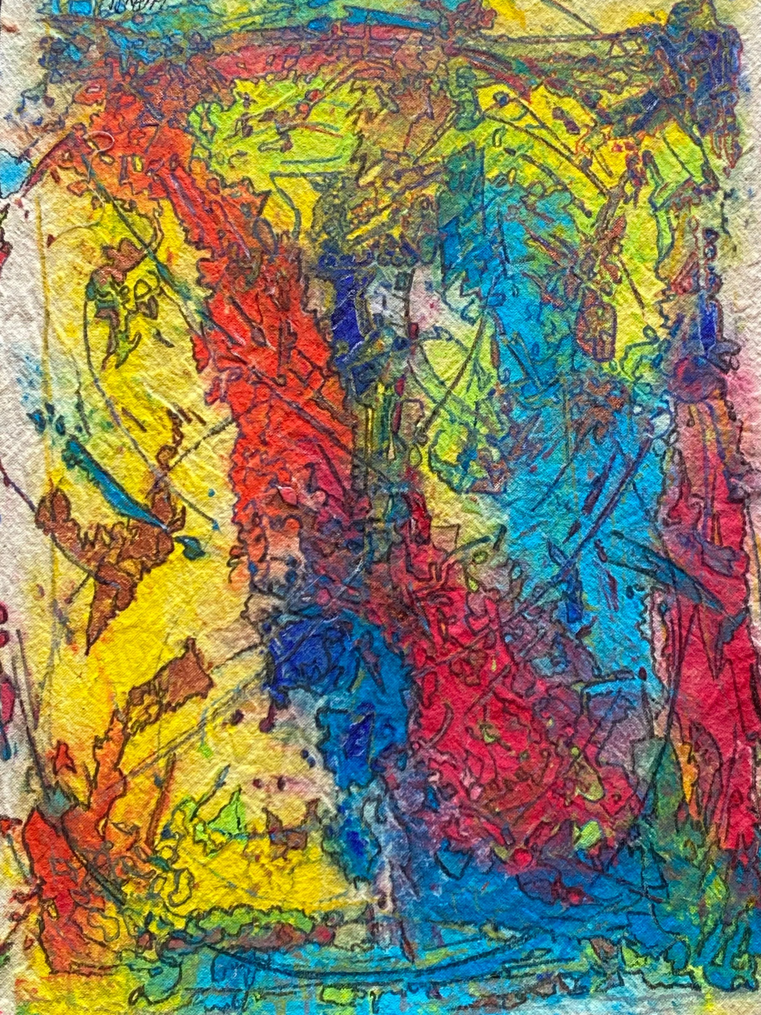 Primary Pulse, Sandra LaPrall, Acrylic, 18” x 24”, $495, snl164pp@gmail.com