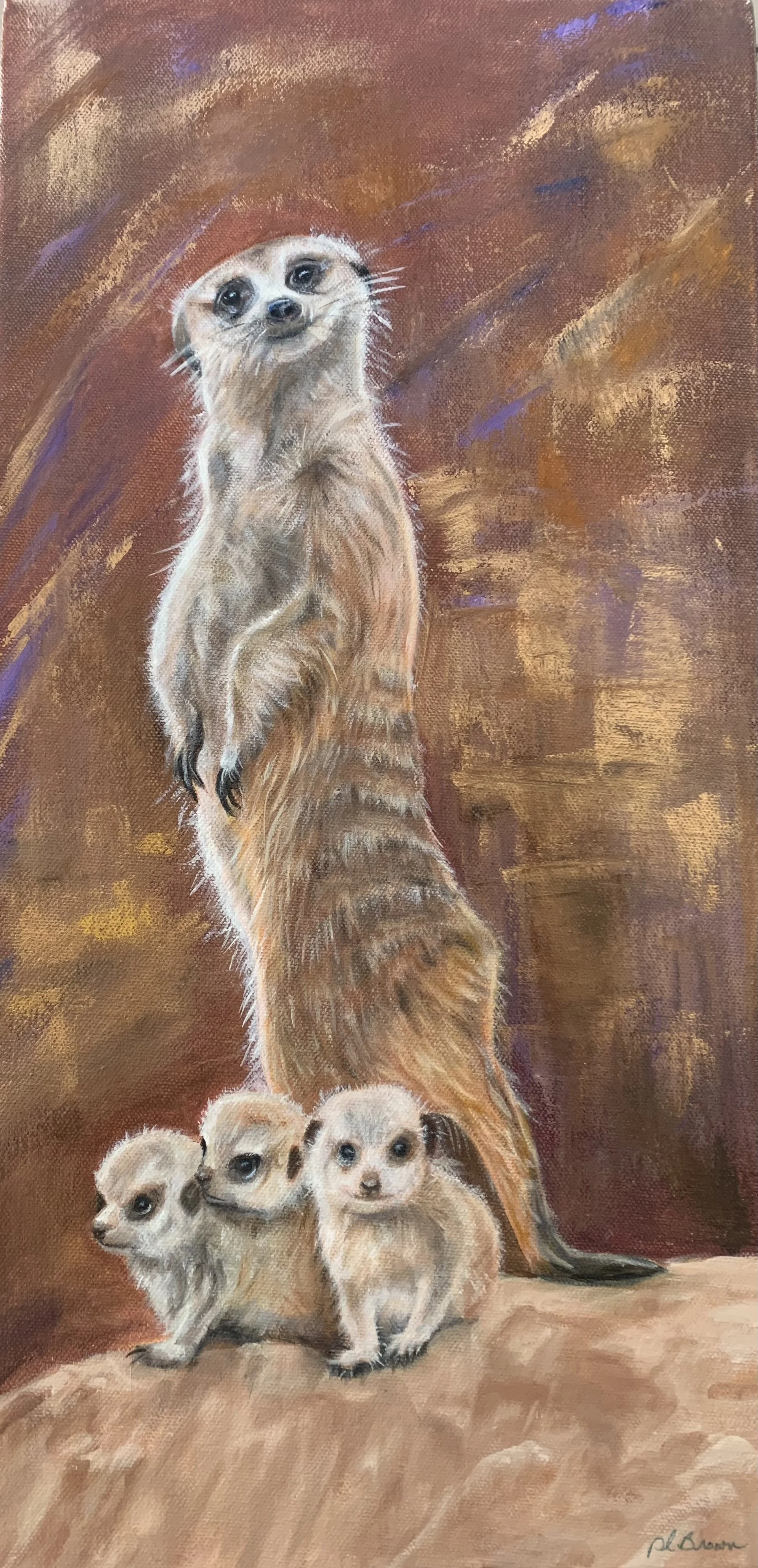 The Babysitter, Peggy Brown, Oil, 11.5” x 21.5”, $350, plbrown1049@hotmail.com