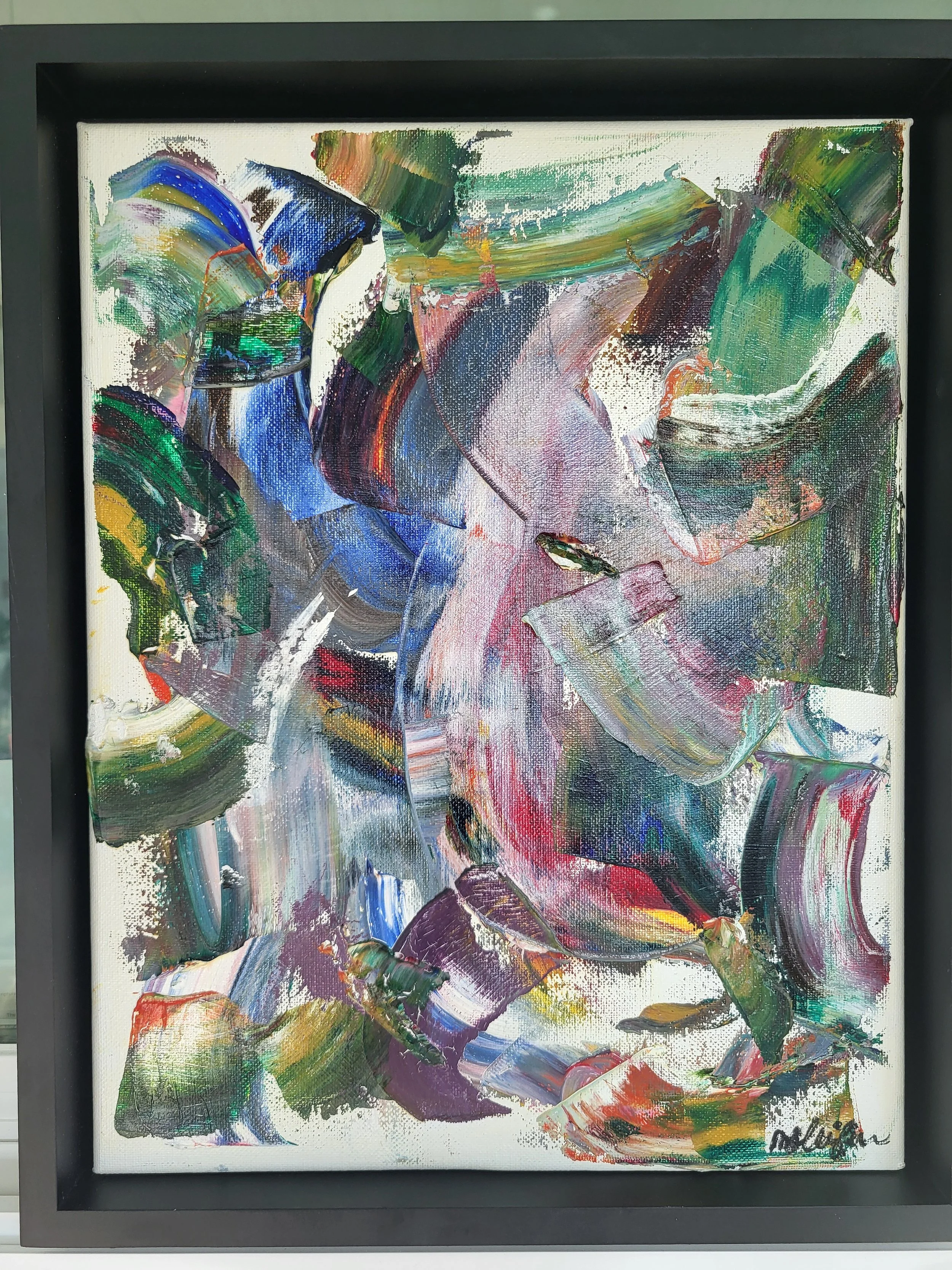 Mary Beth Leifer - Layers of My Life - Oil - 11" x 14" -$225 - mbleif2@gmail.com