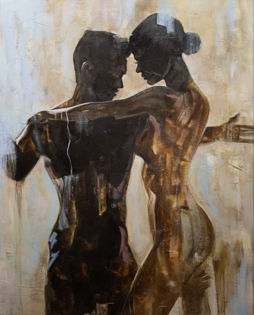 Amber Lyn- Oil & Mixed Media- 24"x30”- "One More Moment"- $720