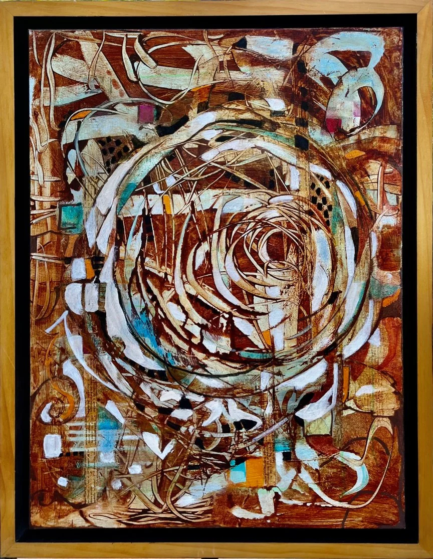 SOLD - Keri Ippolito- Acrylic- 18”x 24”- “Interwoven”- $300