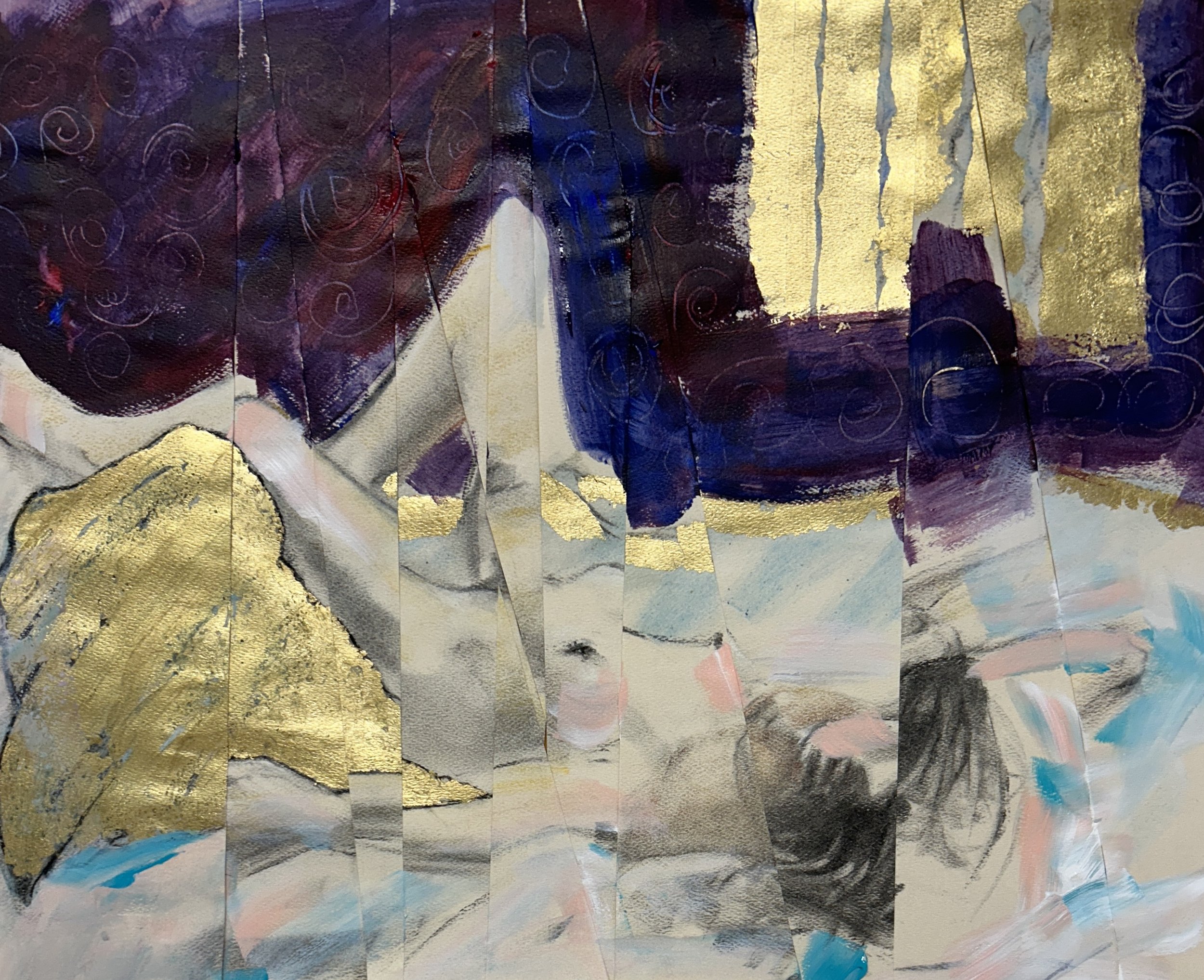 Nude Desending into Sleep - Judi Bradford - Mixed Media - 20" x 24" - $625 - judibradfordartist@gmail.com