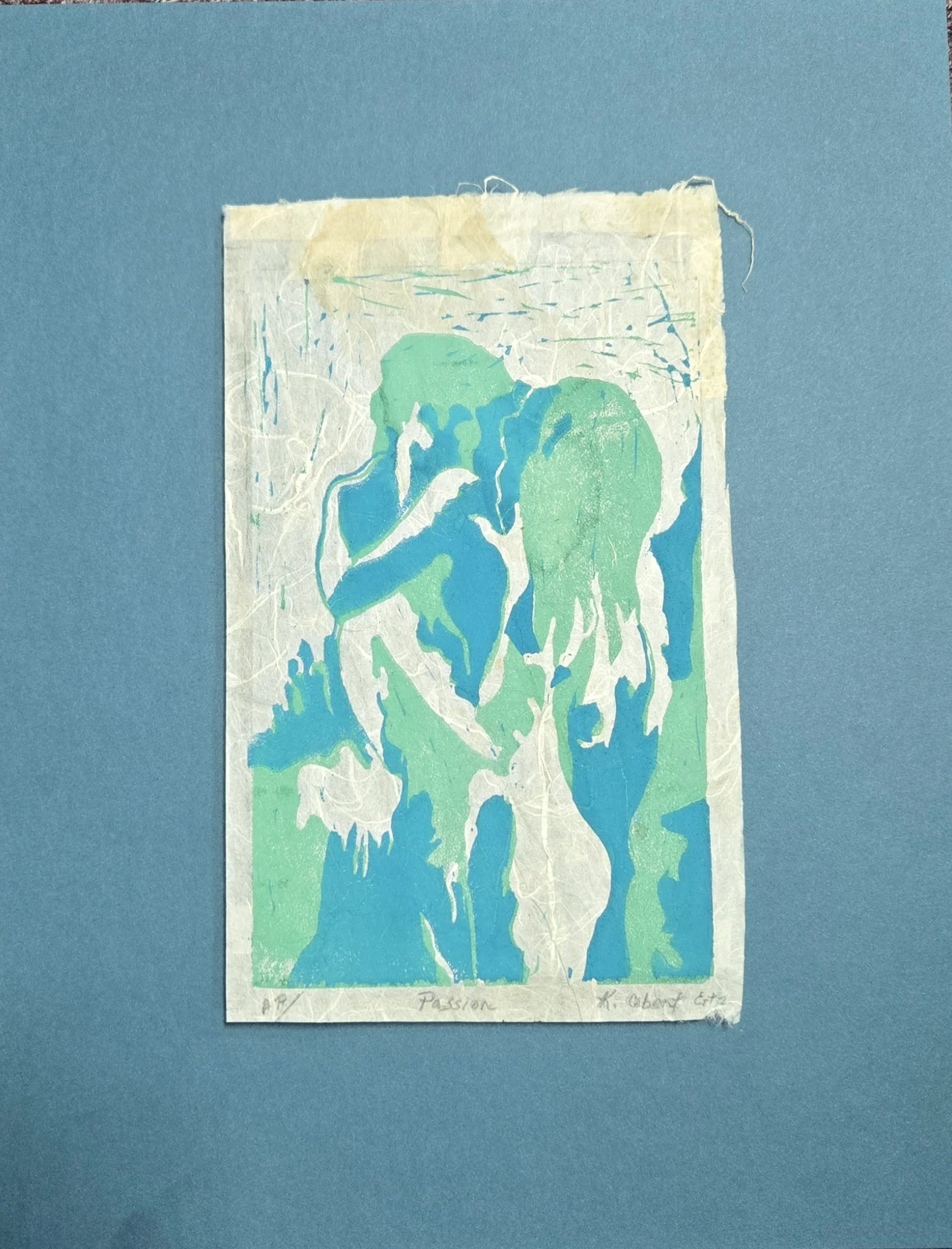 Kathleen Ertz - Passion - Acrylic Ink Block - 14" x 18" - $525 - kertz52@gmail.com