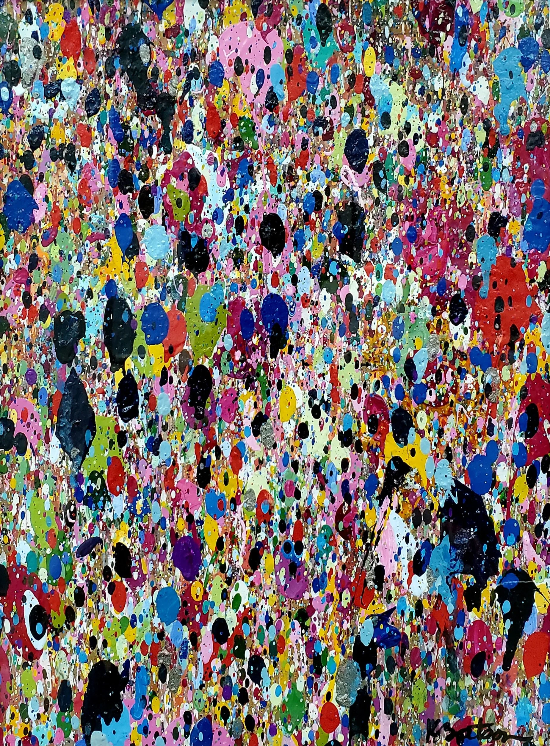 SOLD - Kelley Batson-Howard- Acrylic- 9"x12"- "A World of Many Colors"- $200