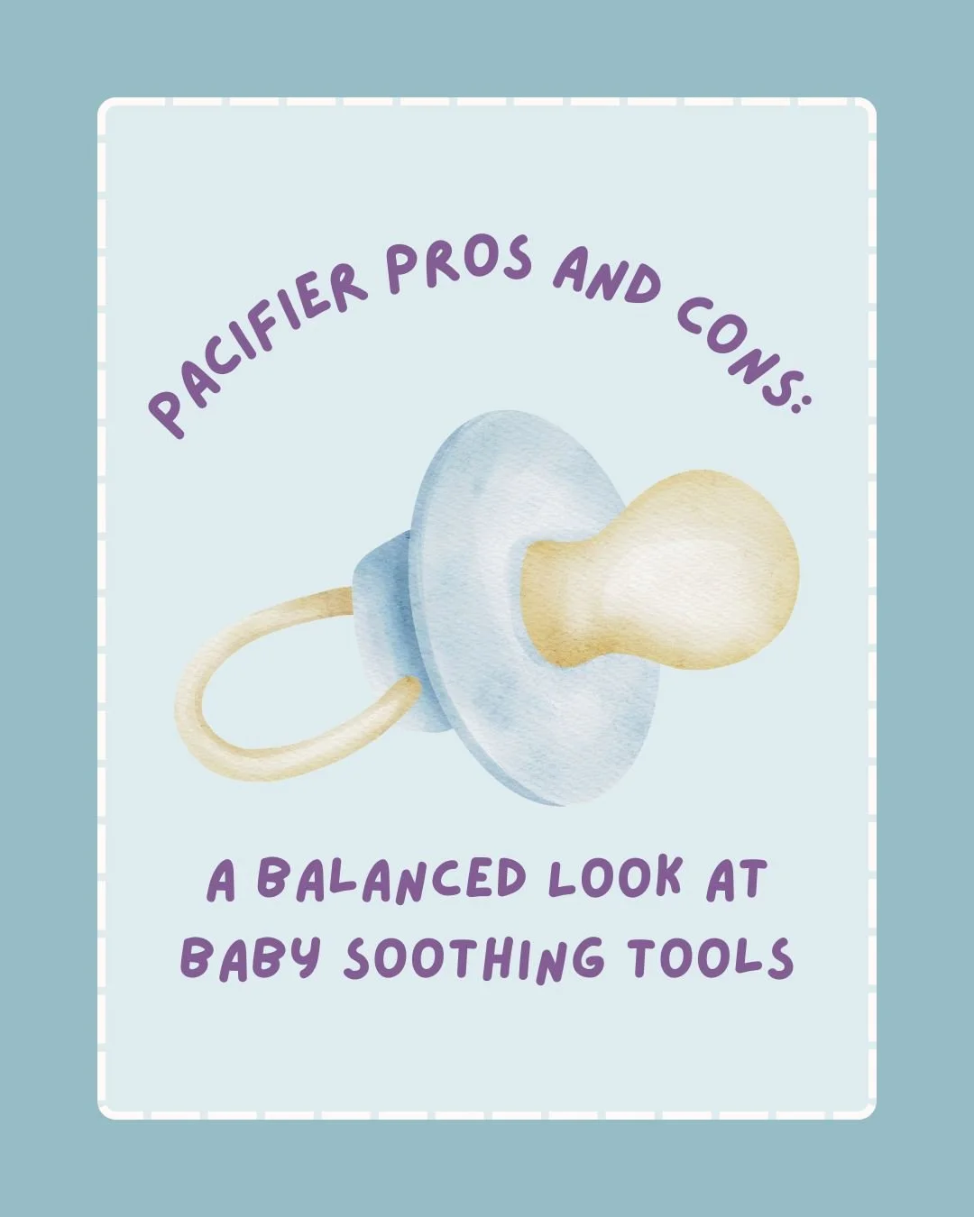 Pacifiers can be a lifesaver&hellip; but they&rsquo;re not without challenges. 💭 

From soothing fussiness to supporting safe sleep, knowing the pros and cons helps you make the best choice for your baby (and your sanity). 👶✨ 

Remember: there&rsqu