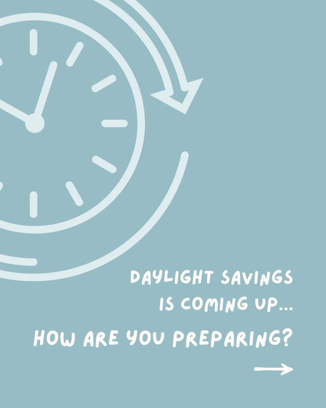 That time change is right around the corner! ⏰ 
If the thought of shifting your baby or toddler’s schedule makes you nervous, you’re not alone. Although shifting back to standard time is only an hour time difference, a little prep goes a