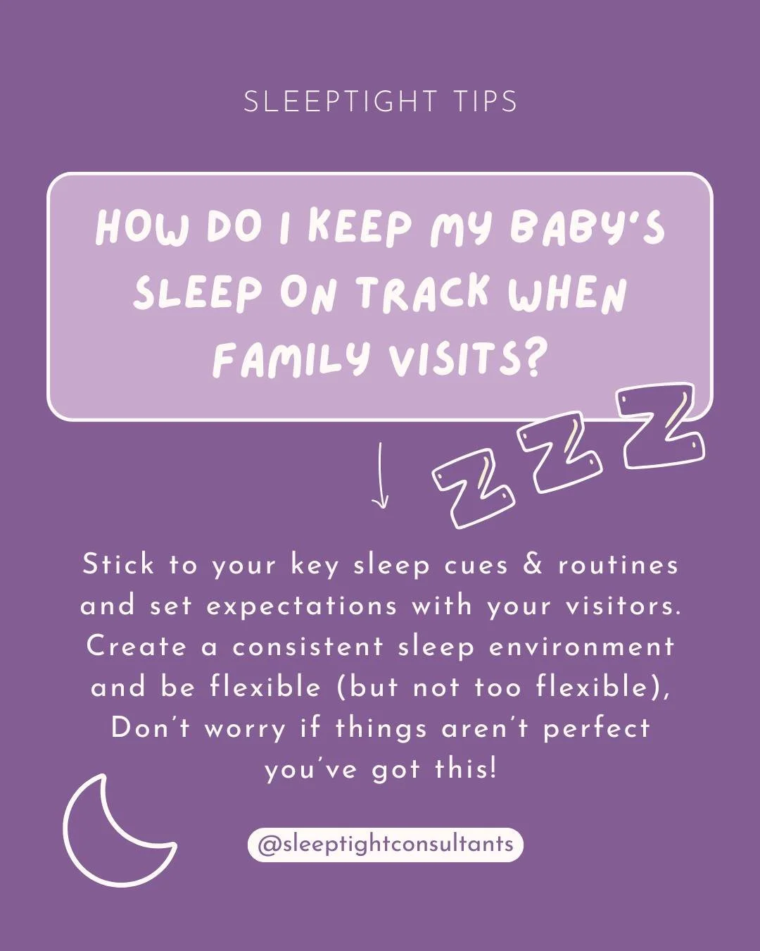 Visitors + routines don&rsquo;t always mix... but these tips will help your baby stay on track. 😌💤

Need more support? Book a free 15min consultation with me using the link in my bio! 

#babysleep #bedtime #holidaymadness #sleeping