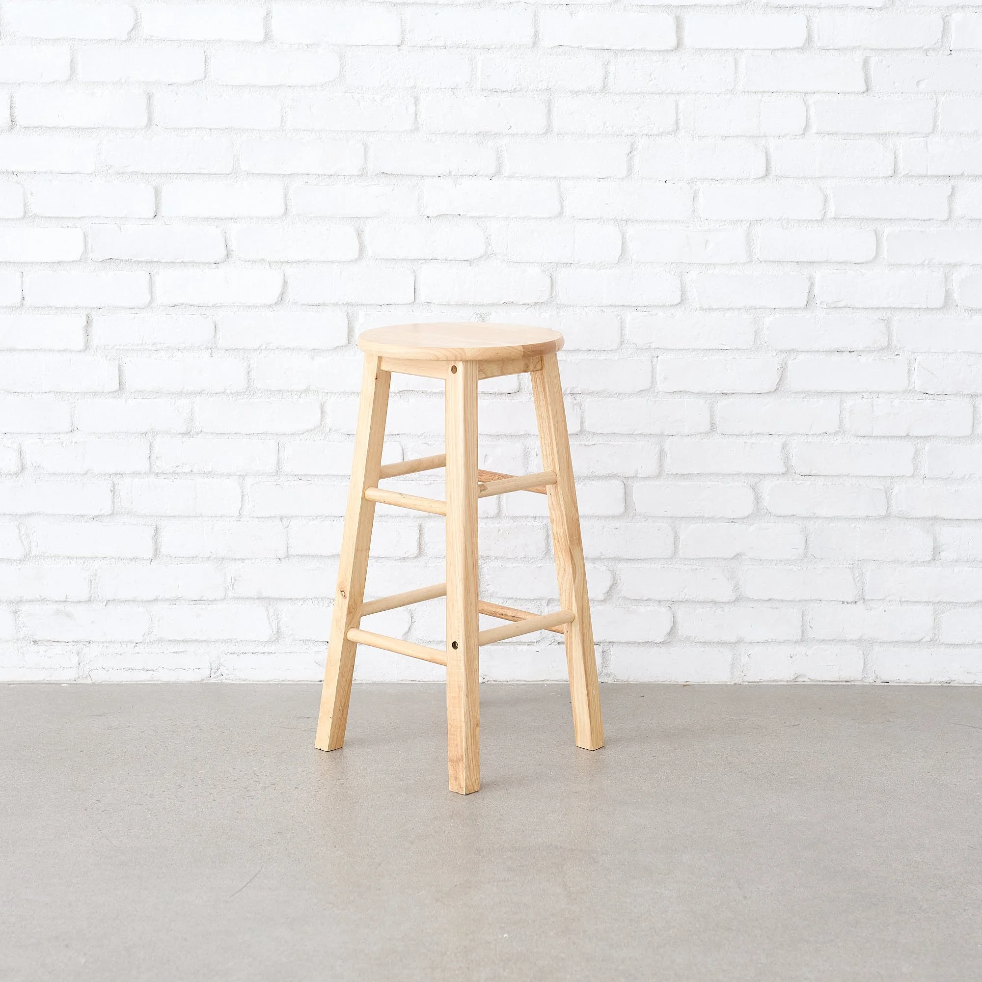 Tall wood stool