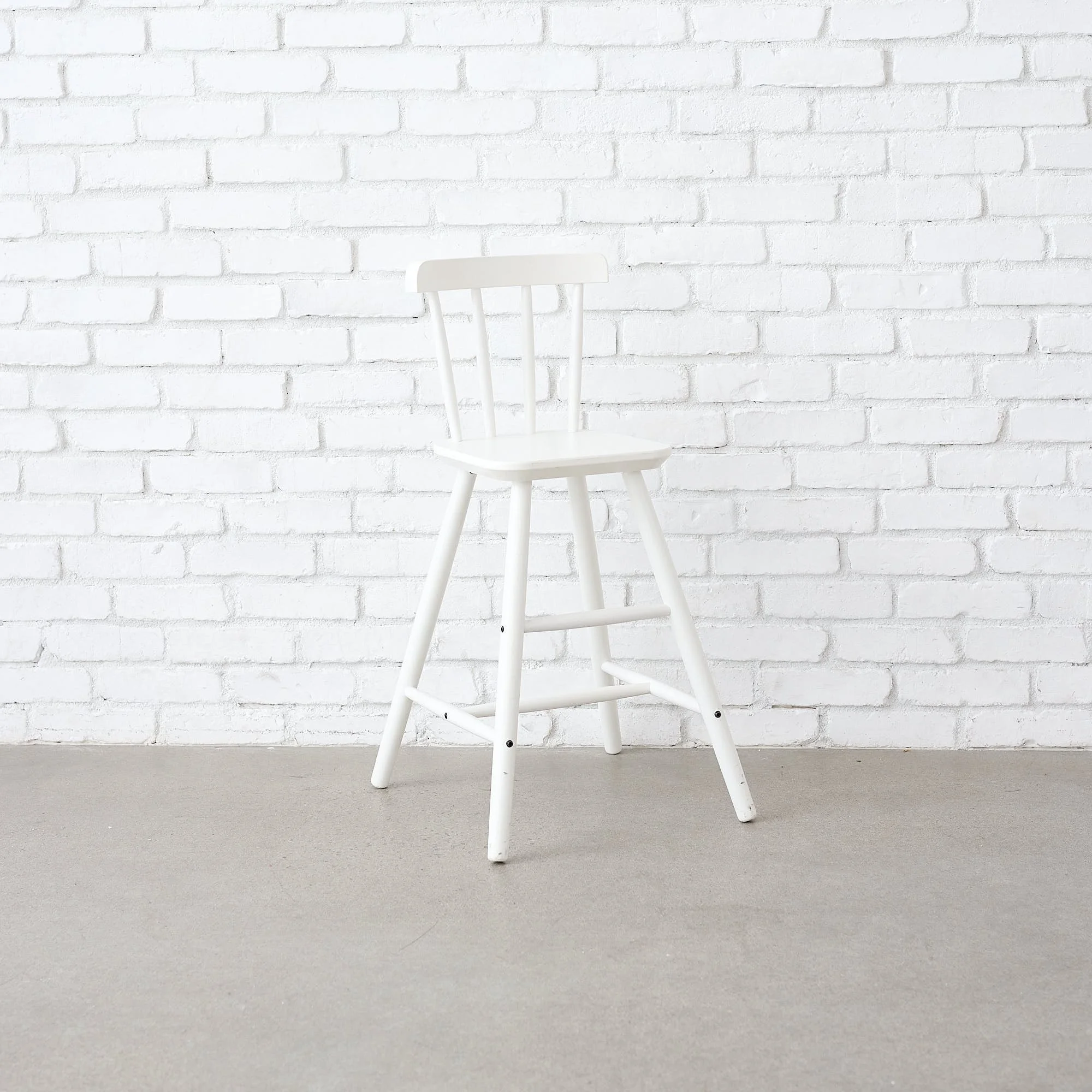 White tall chair