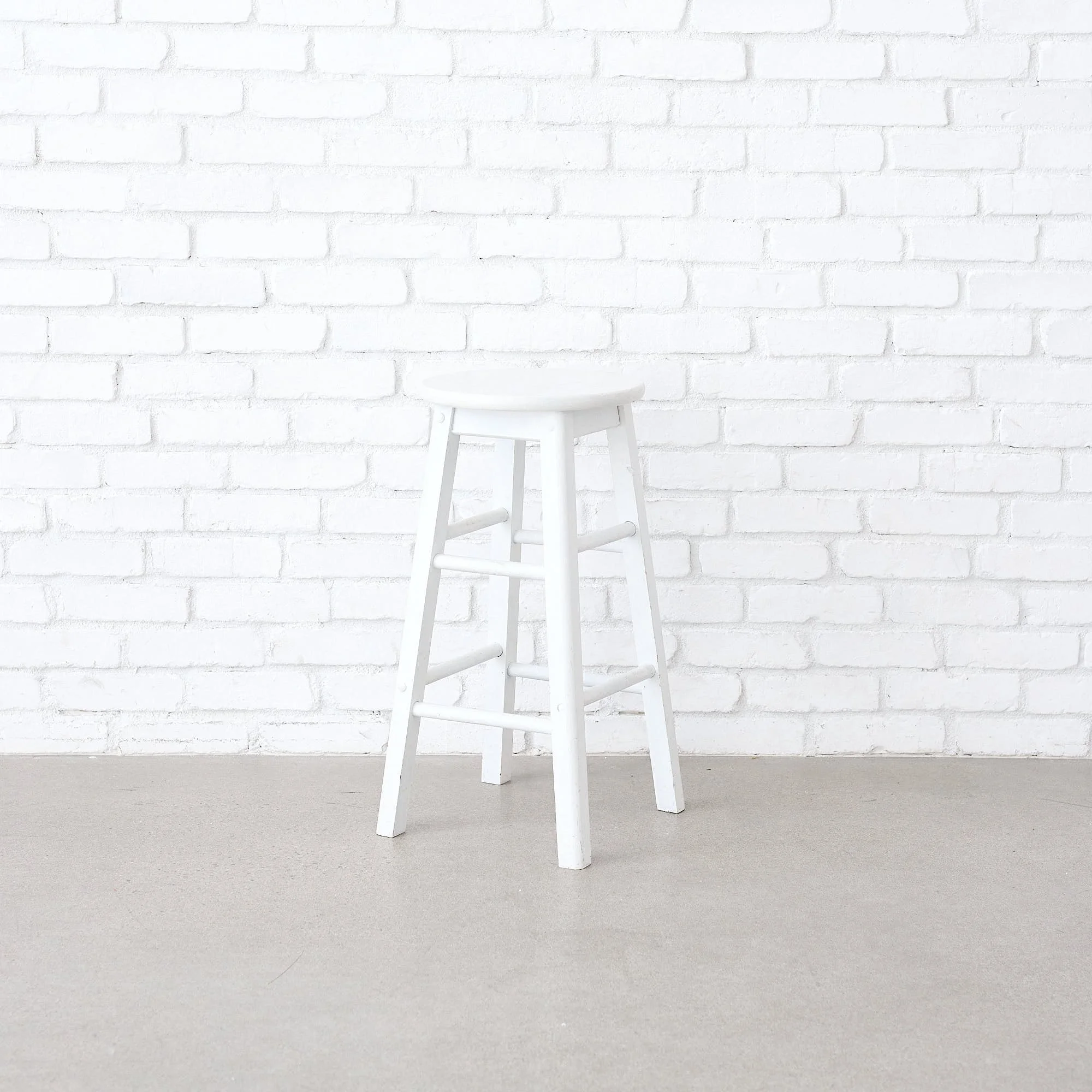 White Tall Stool