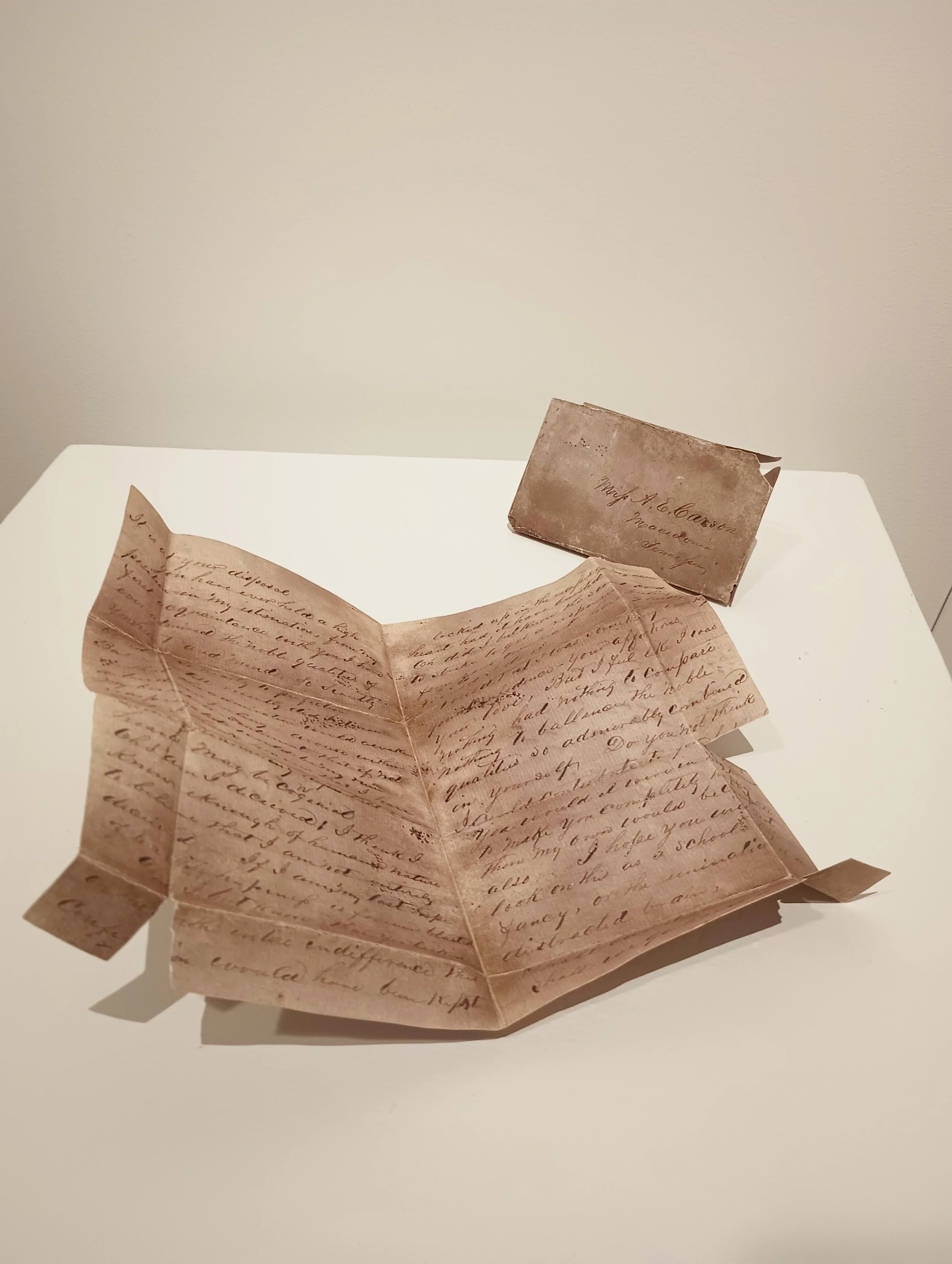 I made a replica of this very fragile letter from the 1860s