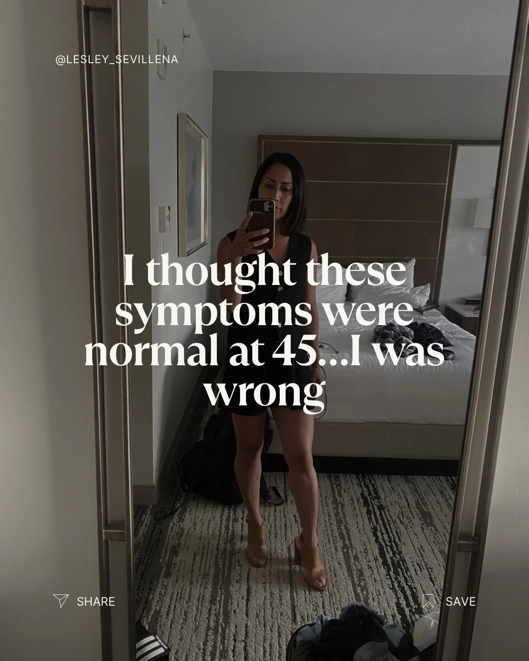 KEEP SWIPING (it gets even better)

Most women don&rsquo;t connect how they feel in their 40s to what&rsquo;s actually changing inside their body.

So they keep pushing through&hellip;
waiting for it to either pass
or become &ldquo;serious enough&rdq